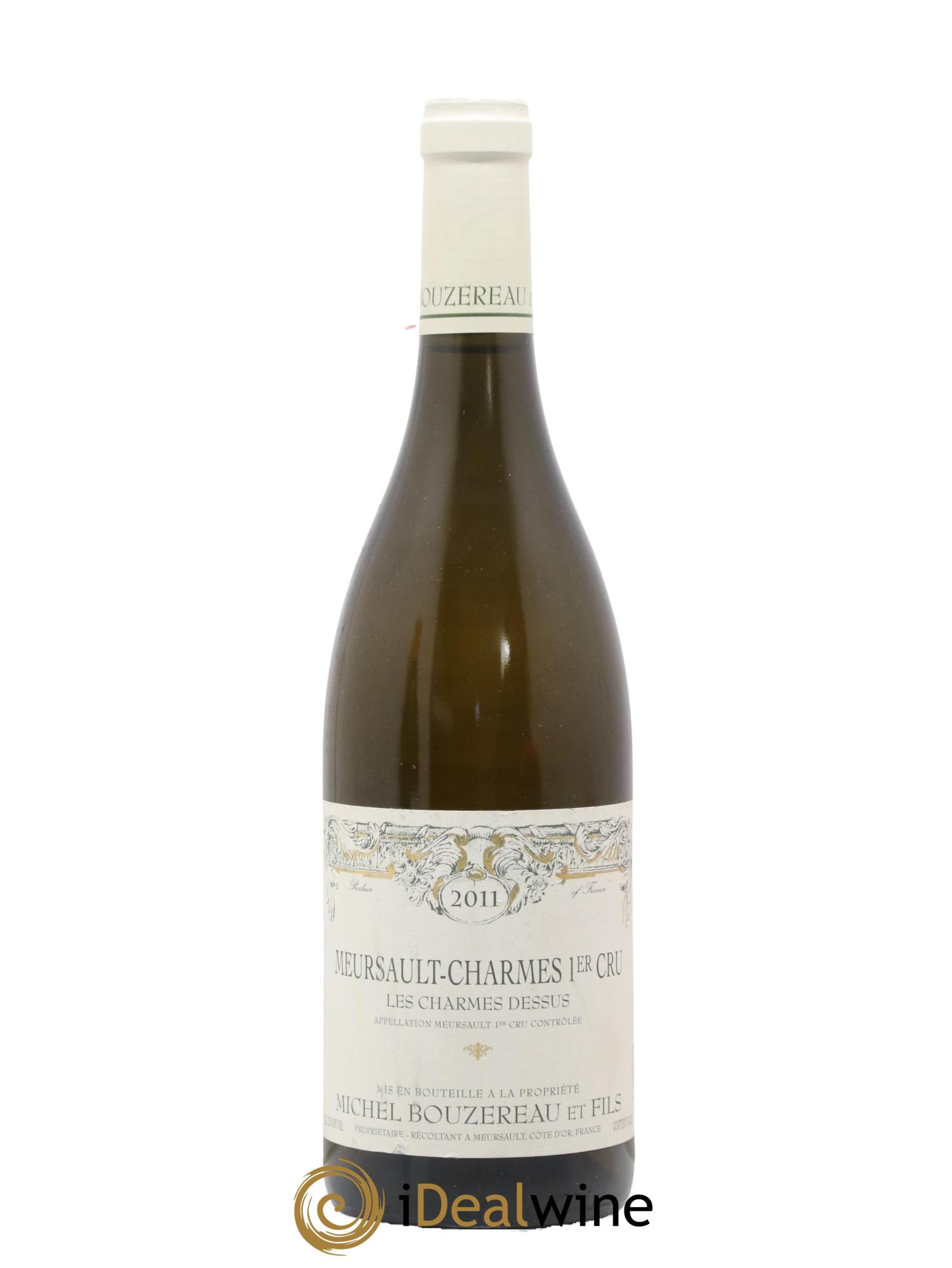 Meursault 1er Cru Charmes Les Charmes Dessus Michel Bouzereau et Fils (Domaine) 2011 - Lot de 1 bouteille - 0