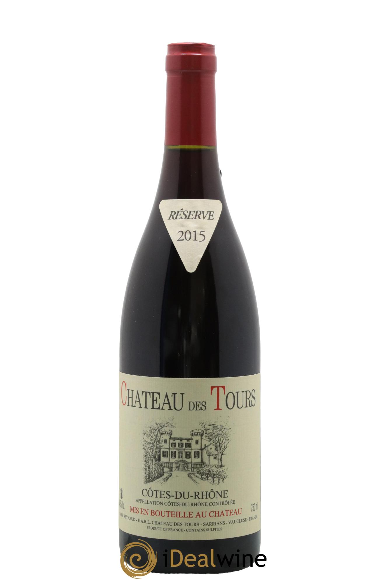 Côtes du Rhône Château des Tours Emmanuel Reynaud 2015 - Lot de 1 bouteille - 0