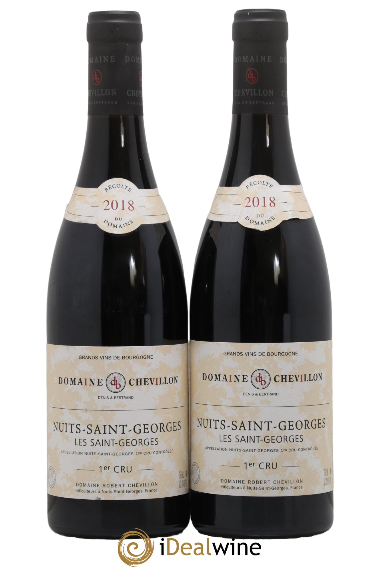 Nuits Saint-Georges 1er Cru Les Saint Georges Robert Chevillon 2018 - Lot de 2 bouteilles - 0