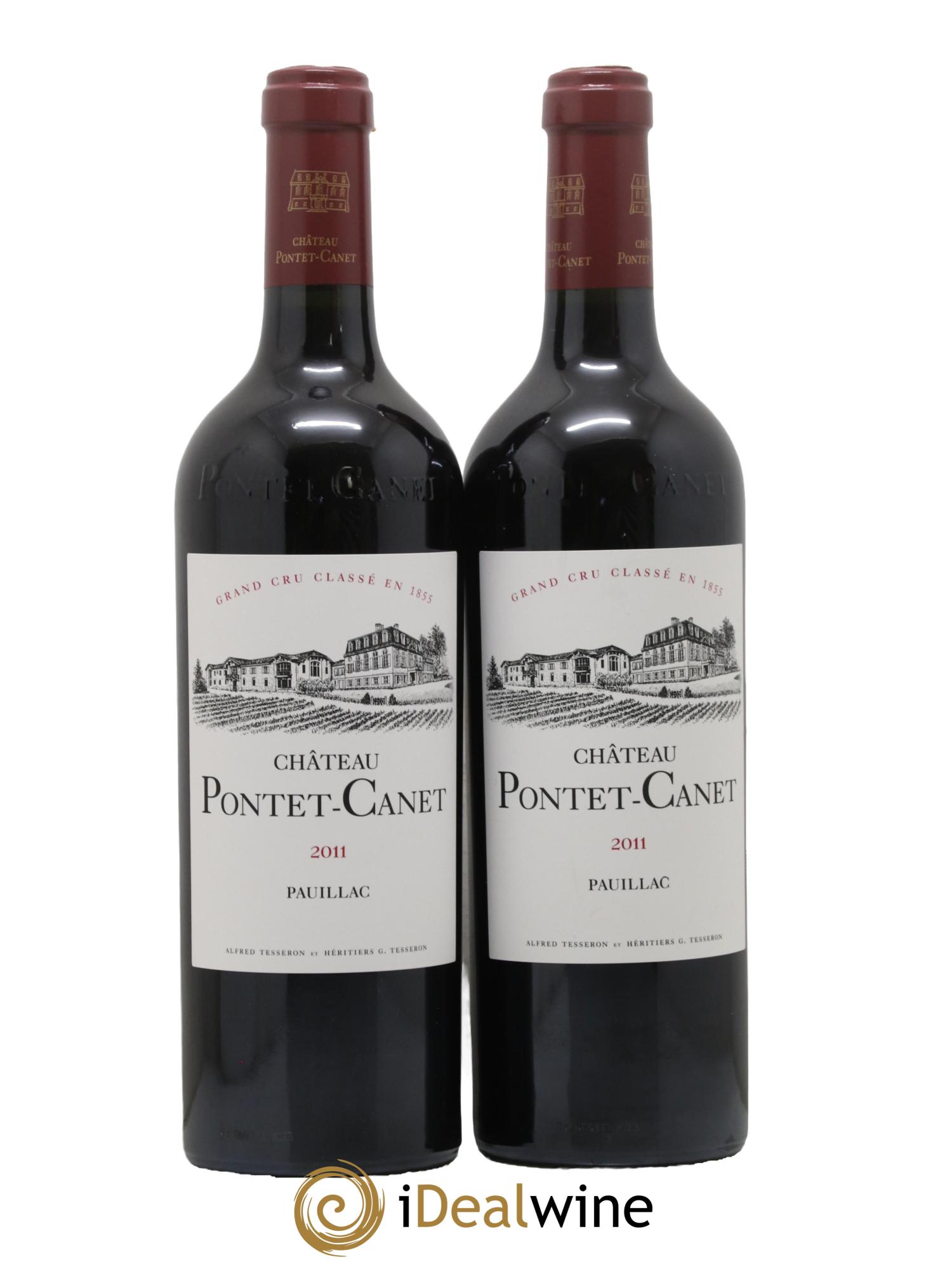 Château Pontet Canet 5ème Grand Cru Classé 2011 - Lot de 2 bouteilles - 0