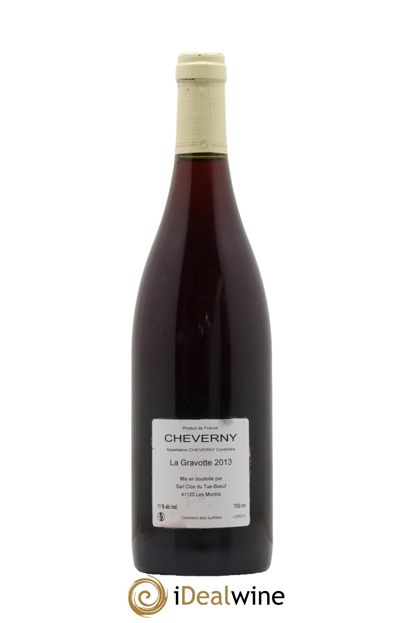 Cheverny La Gravotte Clos du Tue-Boeuf  2013 - Lot de 1 bouteille - 1