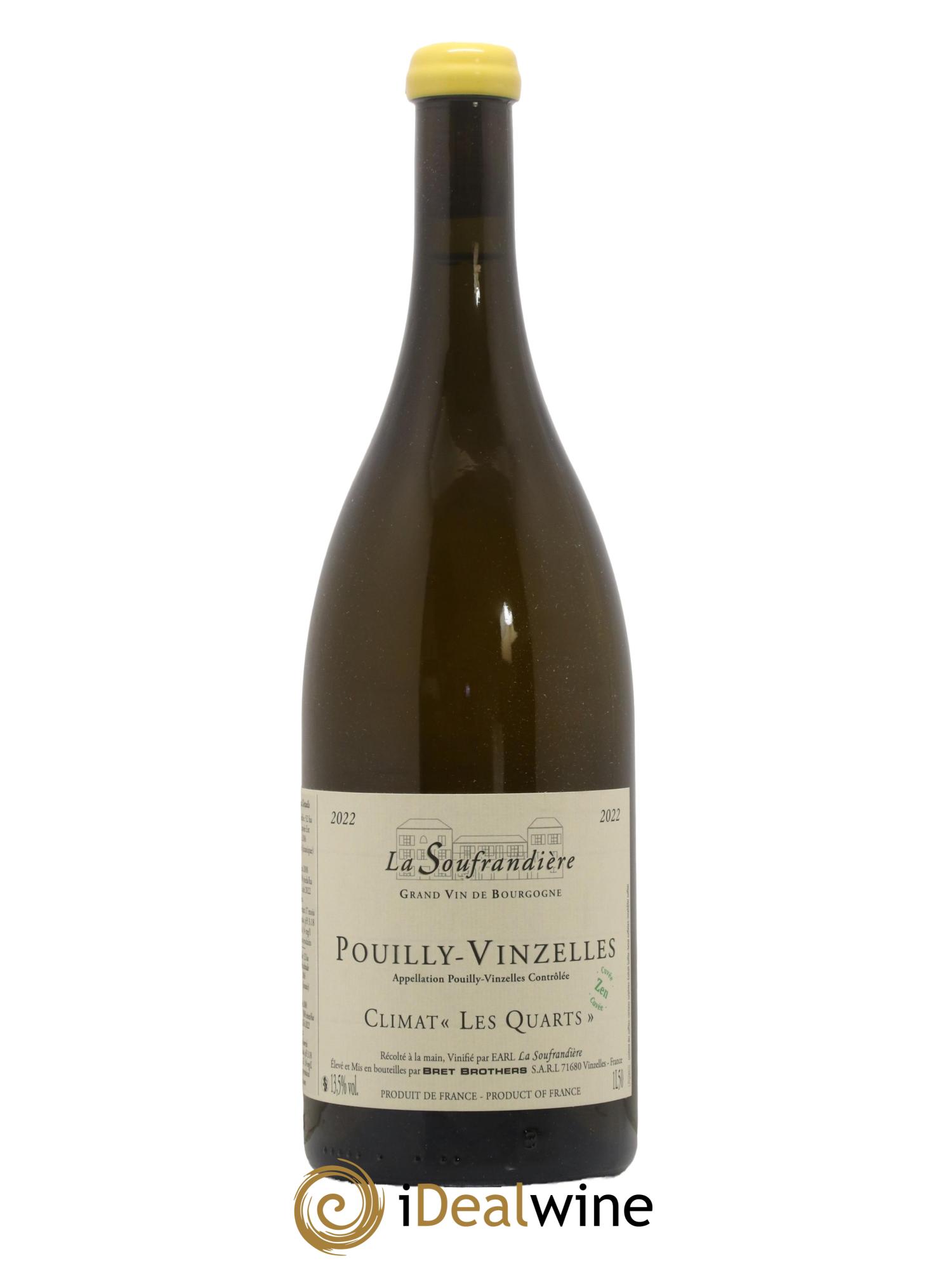 Pouilly-Vinzelles Les Quarts Cuvée Zen La Soufrandière - Bret Brothers 2022 - Lotto di 1 magnum - 0