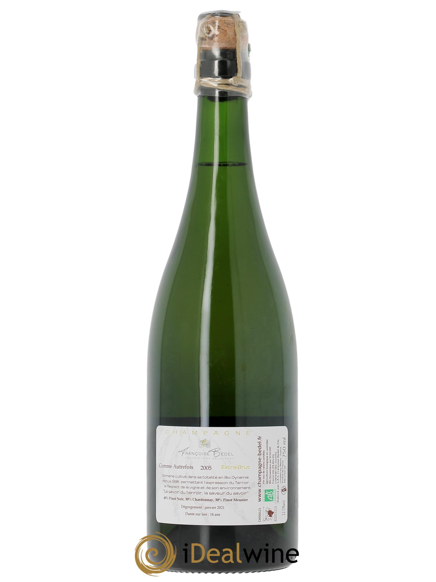 Comme Autrefois Françoise Bedel et Fils  2005 - Lot de 1 bouteille - 1