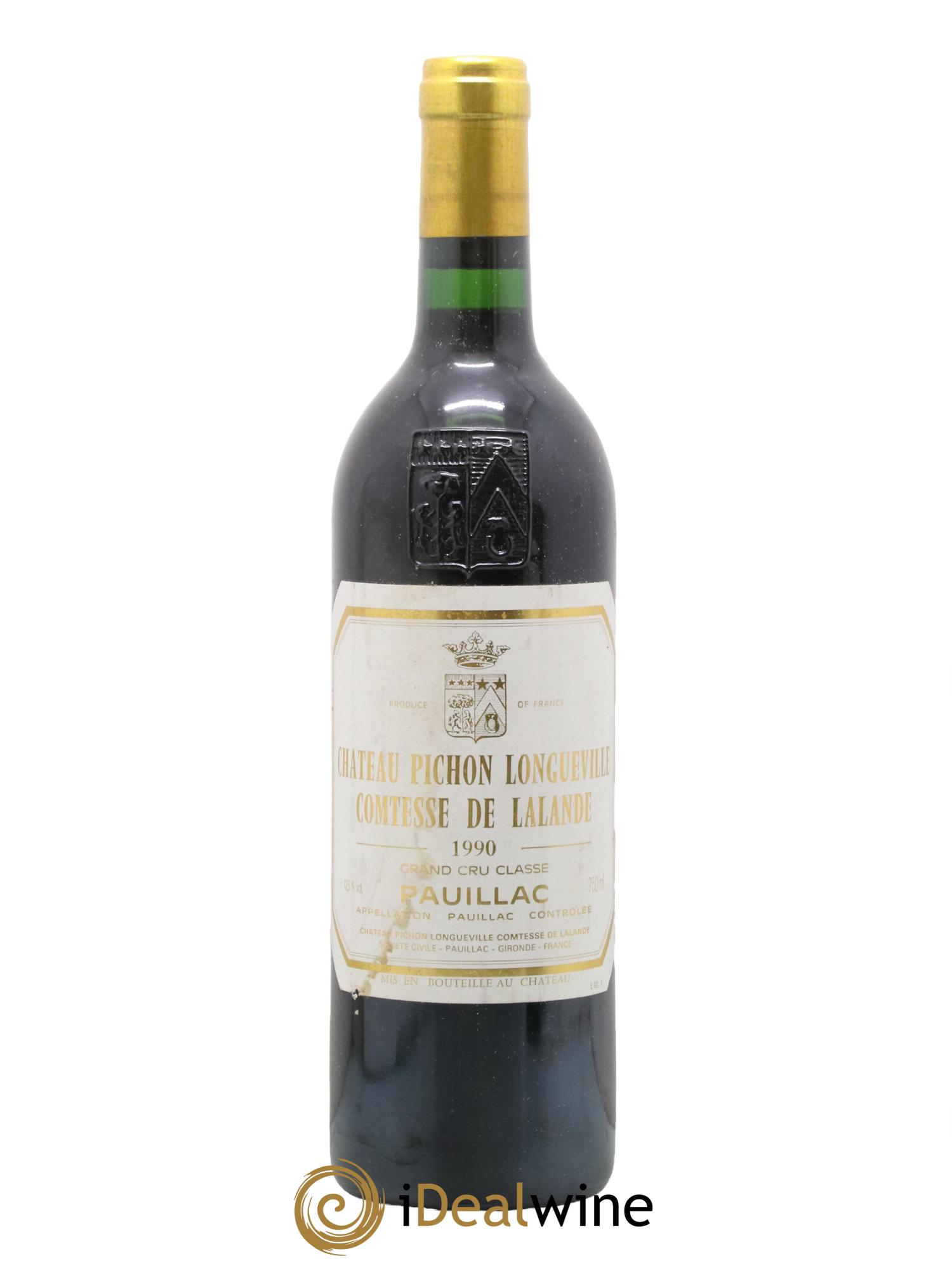 Château Pichon Longueville Comtesse de Lalande 2ème Grand Cru Classé 1990 - Lot de 1 bouteille - 0