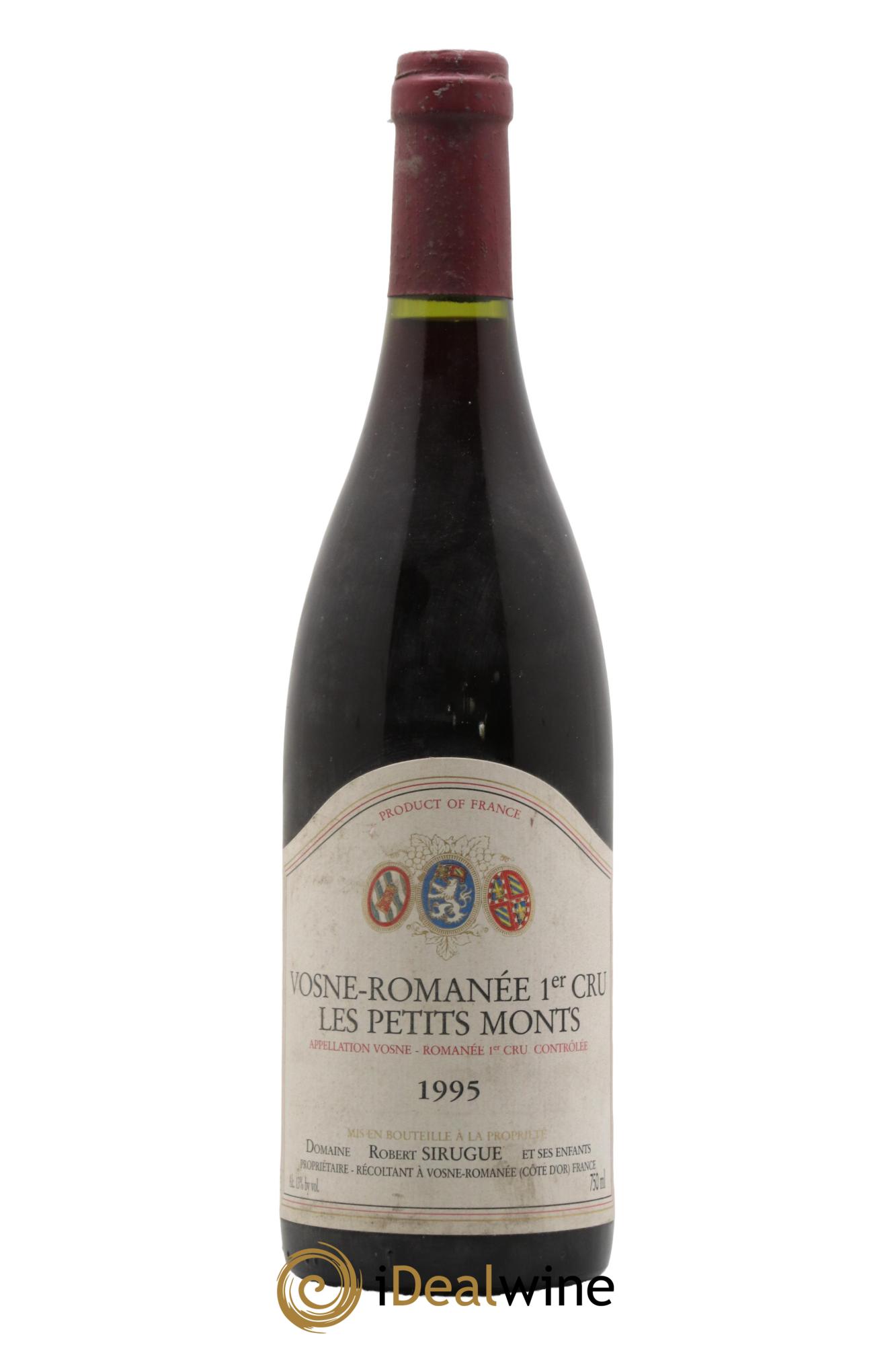 Vosne-Romanée 1er Cru Les Petits Monts Robert Sirugue (Domaine) 1995 - Lot de 1 bouteille - 0