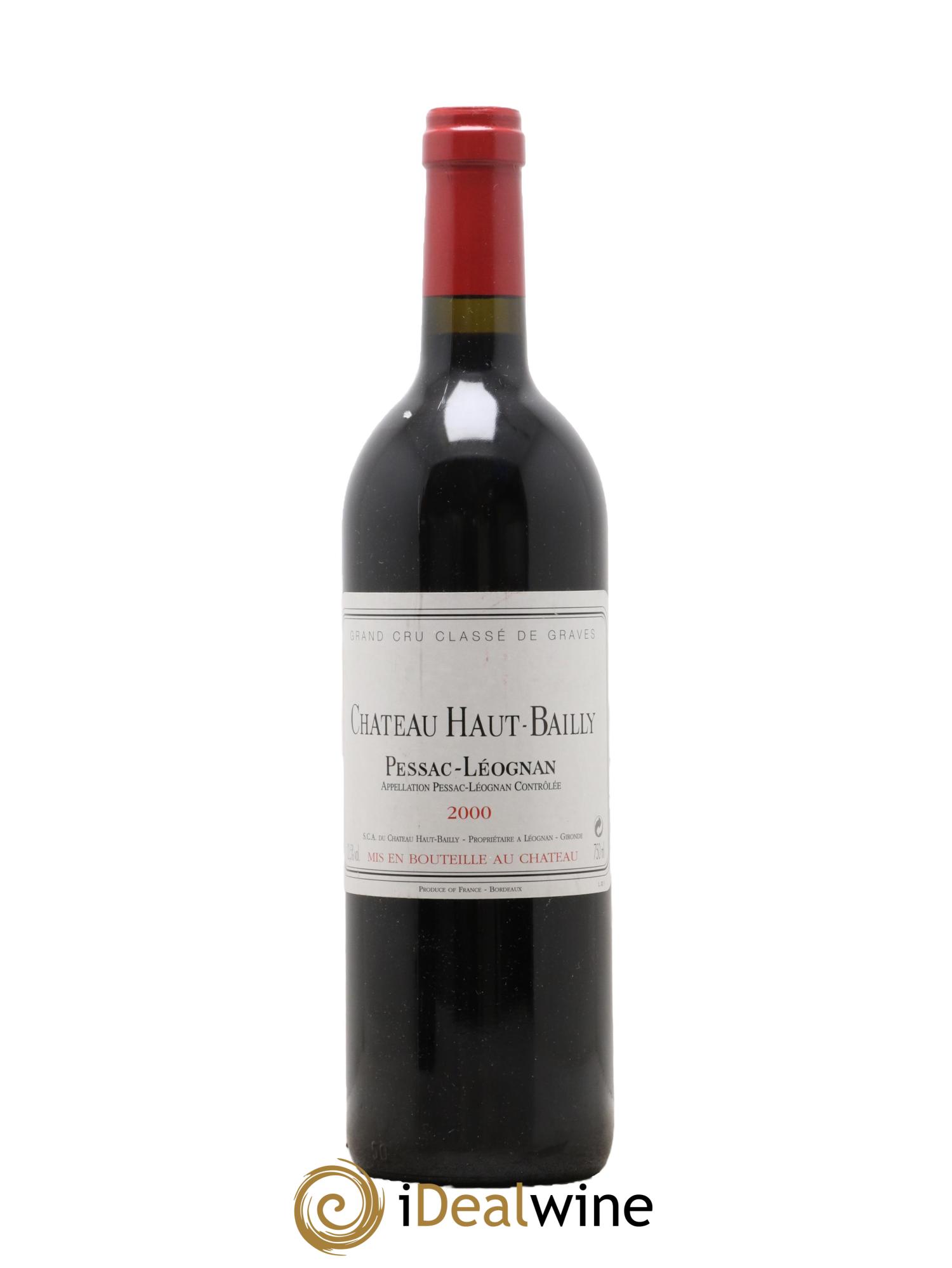 Château Haut-Bailly Cru Classé de Graves 2000 - Lot de 1 bouteille - 0