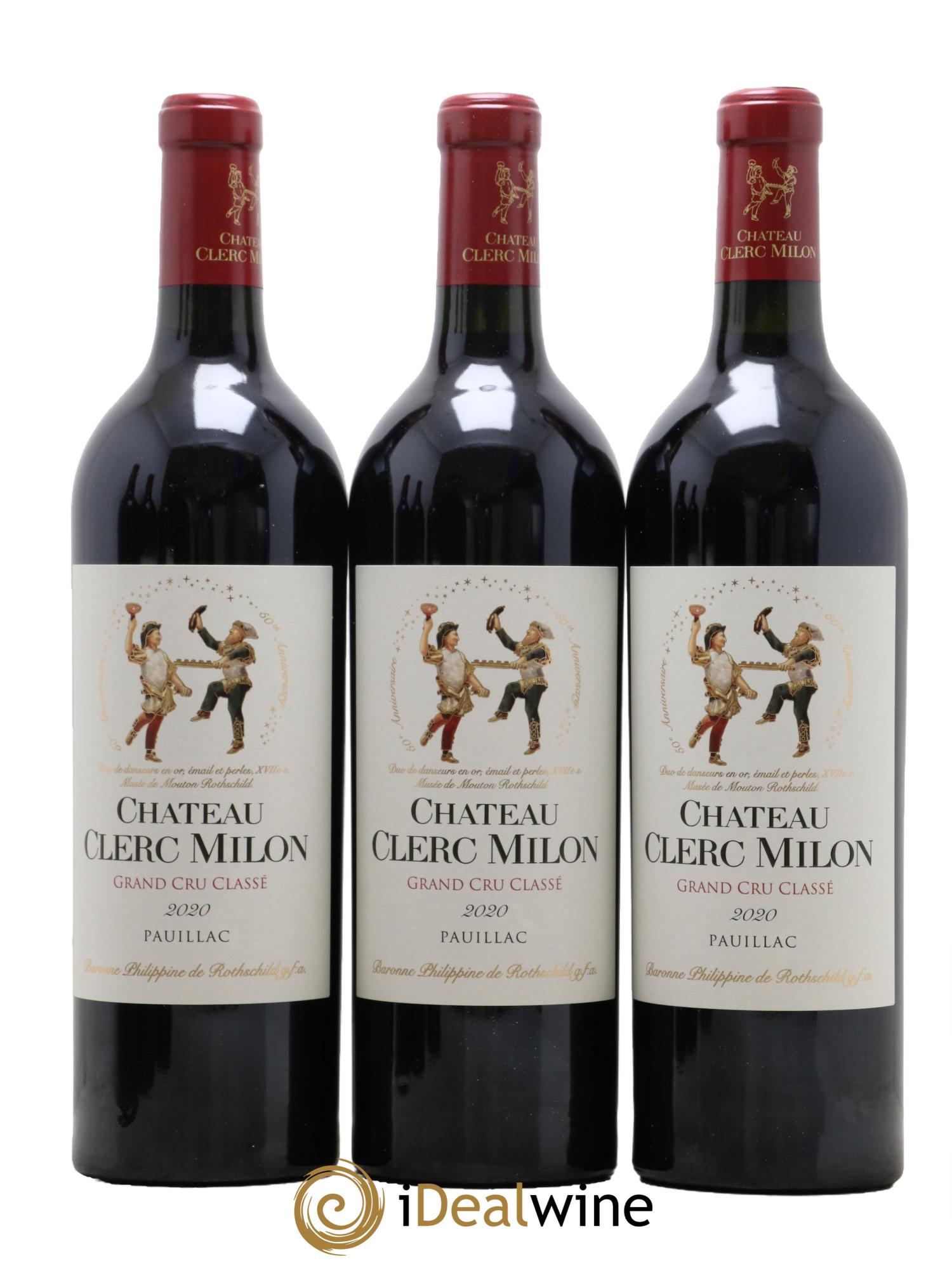 Château Clerc Milon 5ème Grand Cru Classé 2020 - Lot of 6 bottles - 1