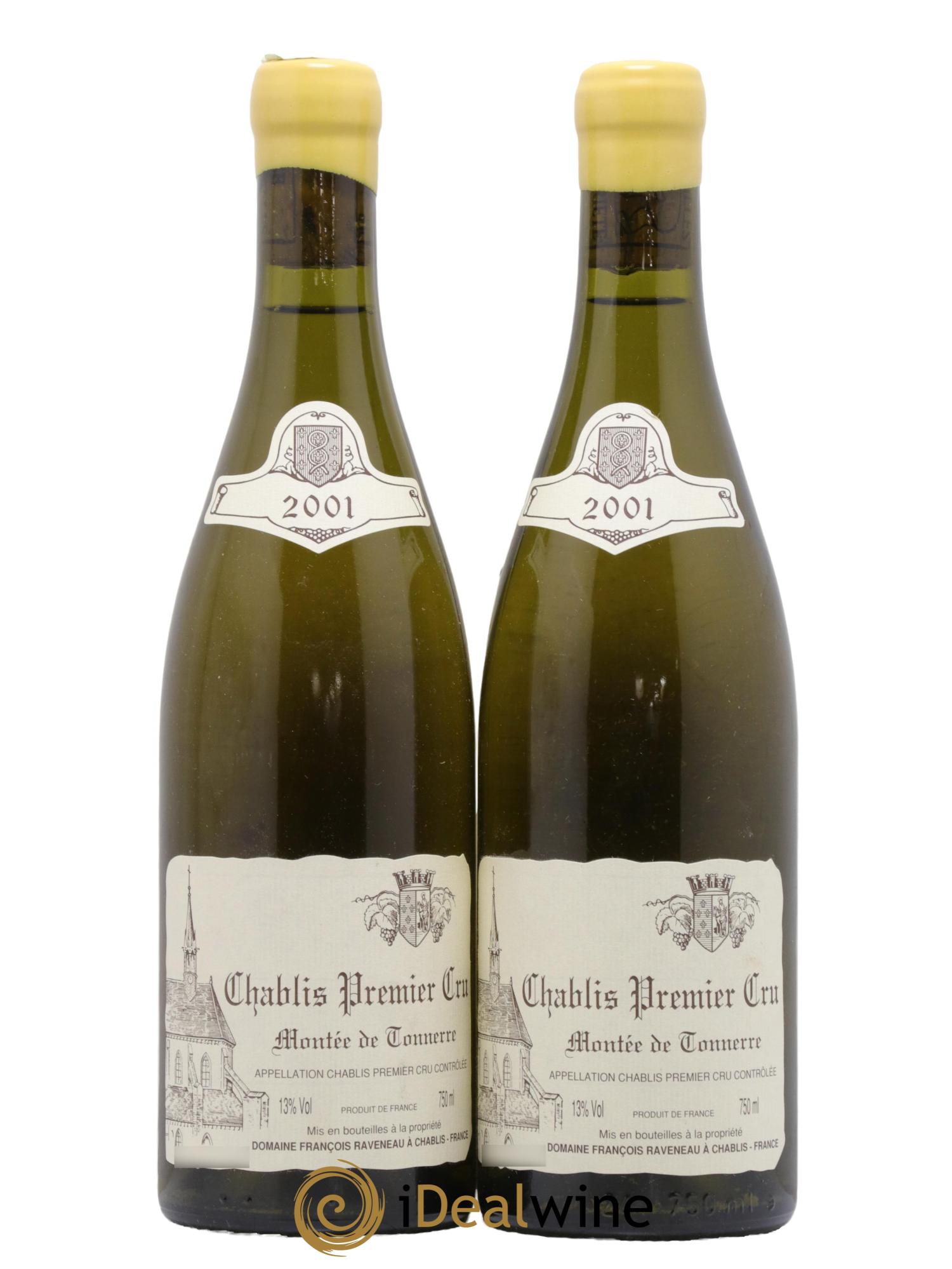 Chablis 1er Cru Montée de Tonnerre Raveneau (Domaine) 2001 - Posten von 2 Flaschen - 0