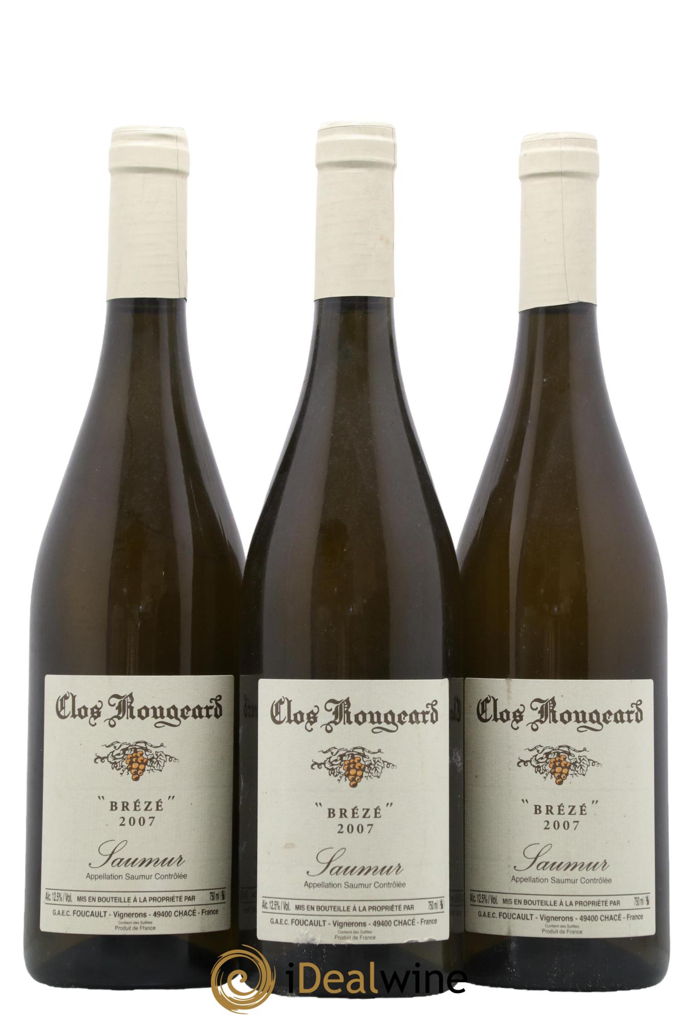 Saumur Brézé Clos Rougeard 2007 - Posten von 3 Flaschen - 0