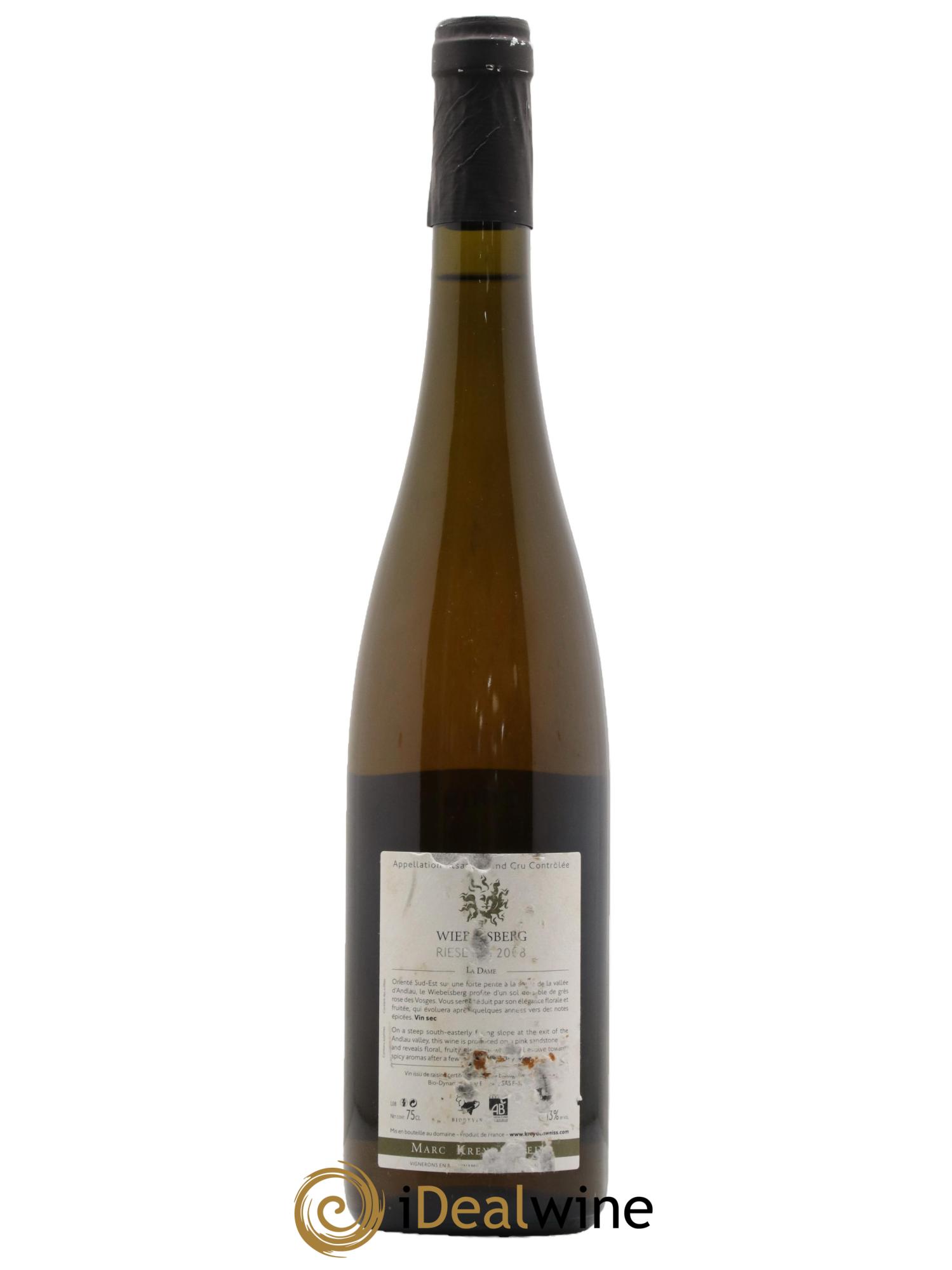 Alsace Riesling Grand Cru Wiebelsberg Marc Kreydenweiss 2008 - Posten von 1 Flasche - 1