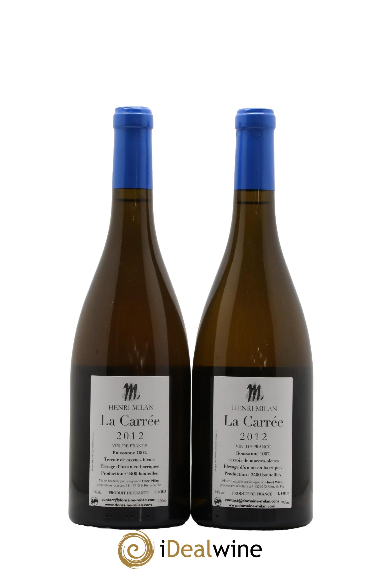 Vin de France La Carrée Henri Milan 2012 - Posten von 2 Flaschen - 1