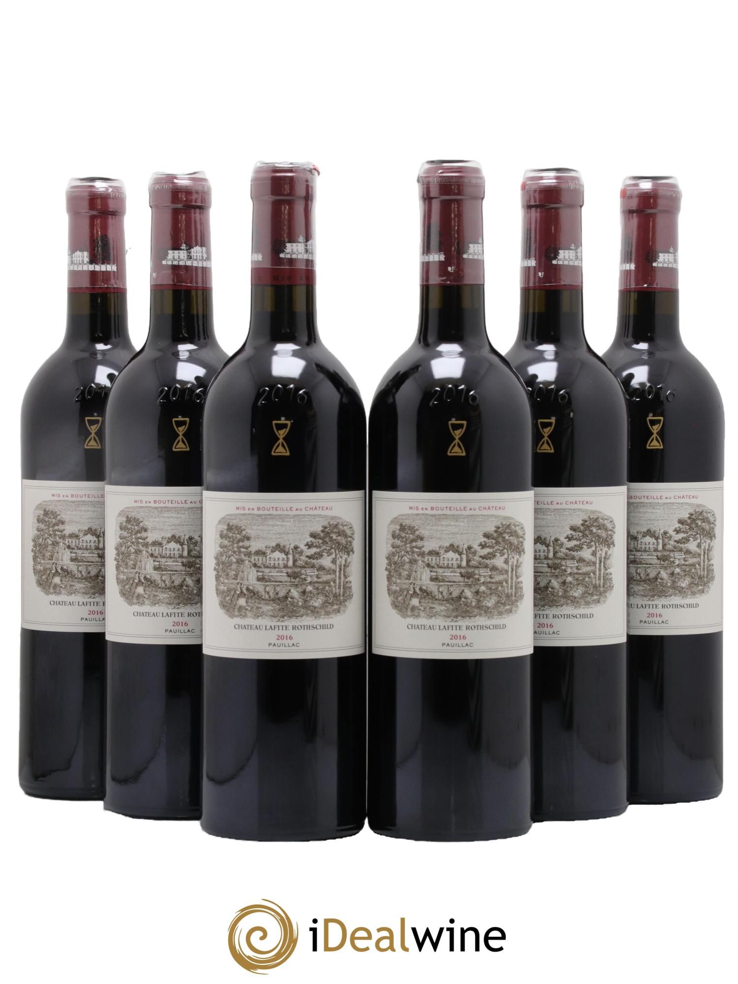 Château Lafite Rothschild 1er Grand Cru Classé 2016 - Lot de 6 bouteilles - 0