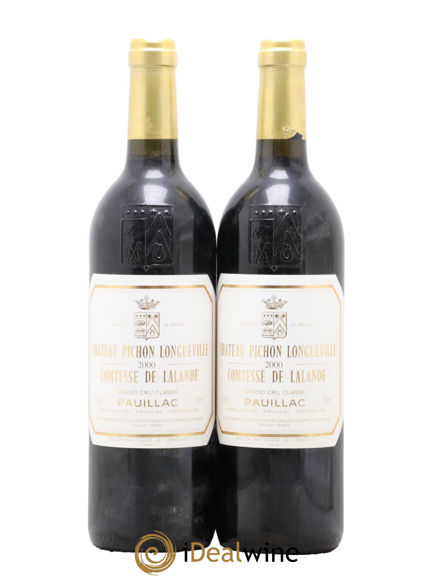 Château Pichon Longueville Comtesse de Lalande 2ème Grand Cru Classé 2000 - Lot de 2 bouteilles - 0