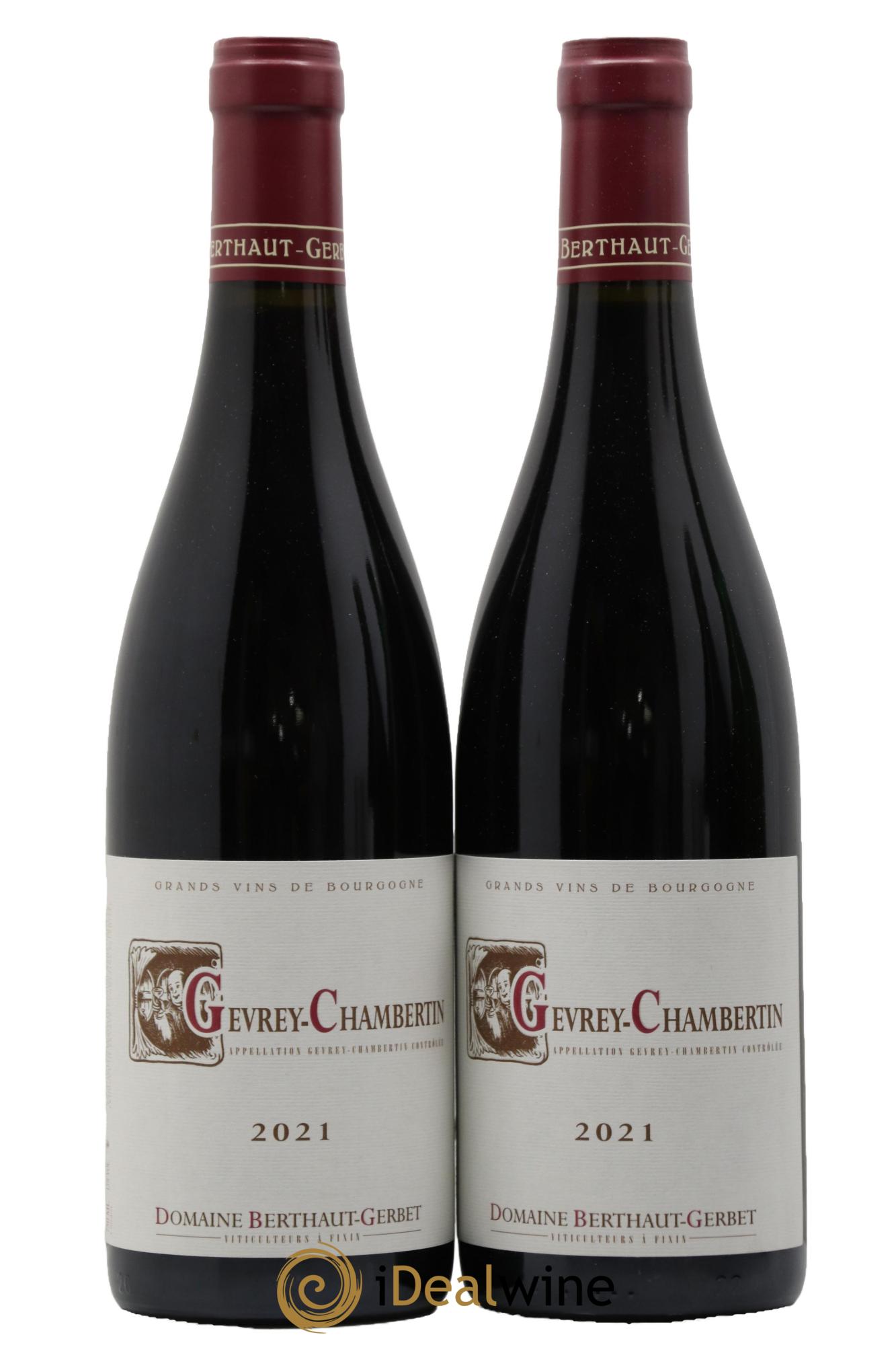 Gevrey-Chambertin Berthaut Gerbet (Domaine) 2021 - Lot of 2 bottles - 0