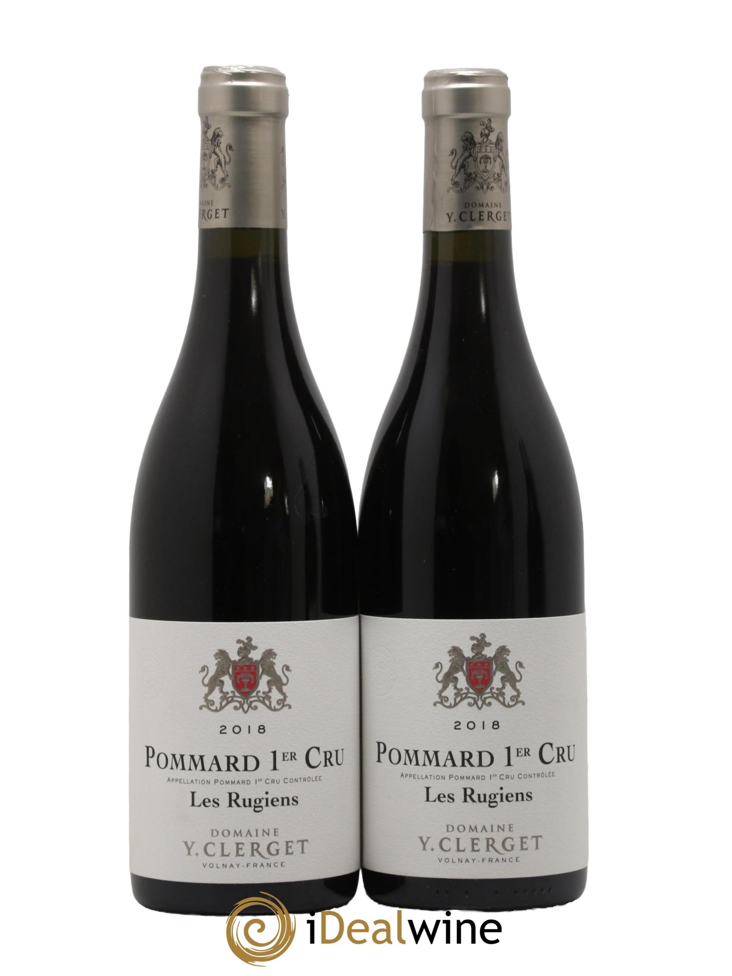 Pommard 1er Cru Rugiens Domaine Yvon Clerget 2018 - Lot de 2 bouteilles - 0