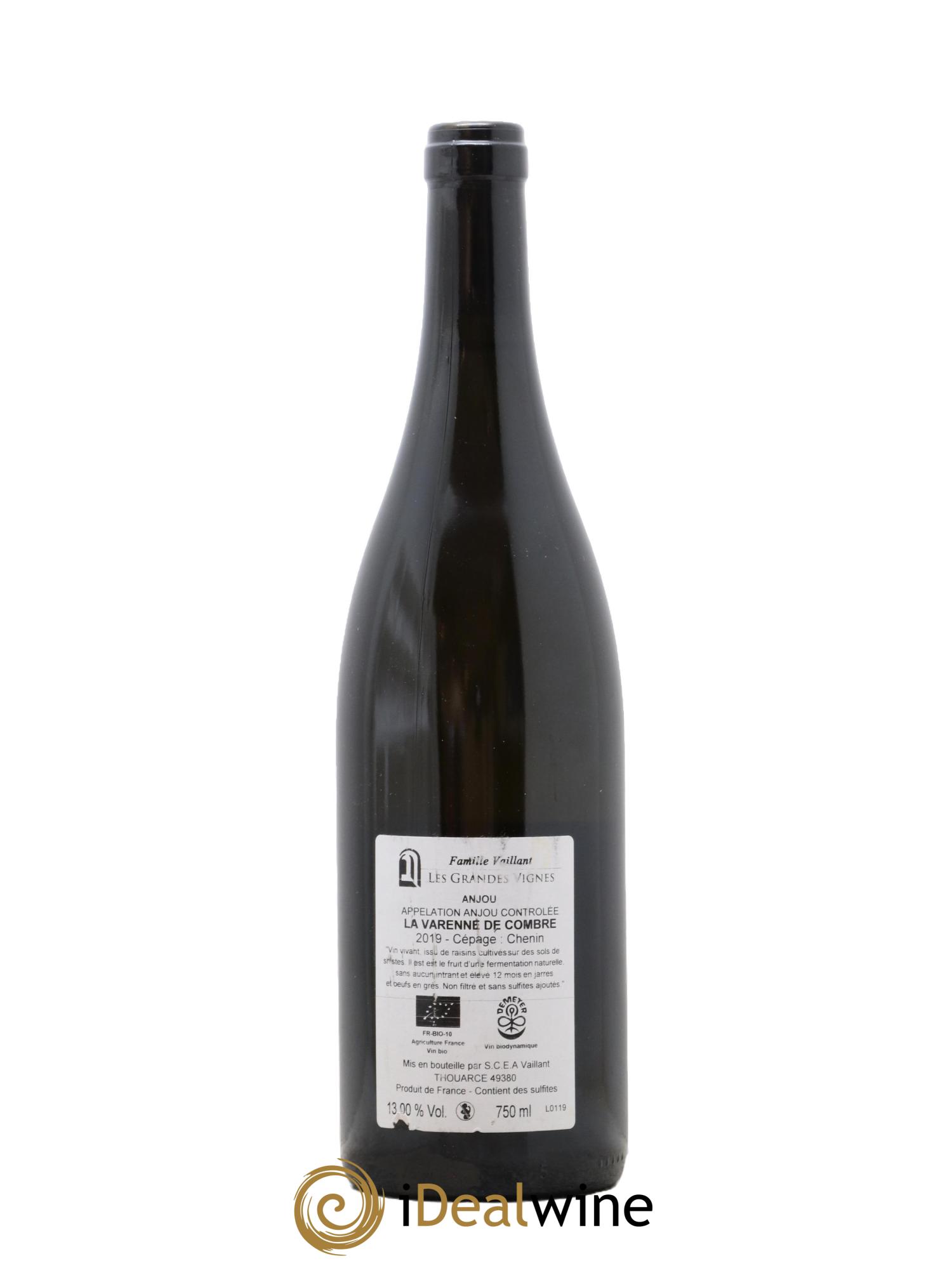 Anjou La Varenne de Combre Domaine des Grandes Vignes 2019 - Lot de 1 bouteille - 1