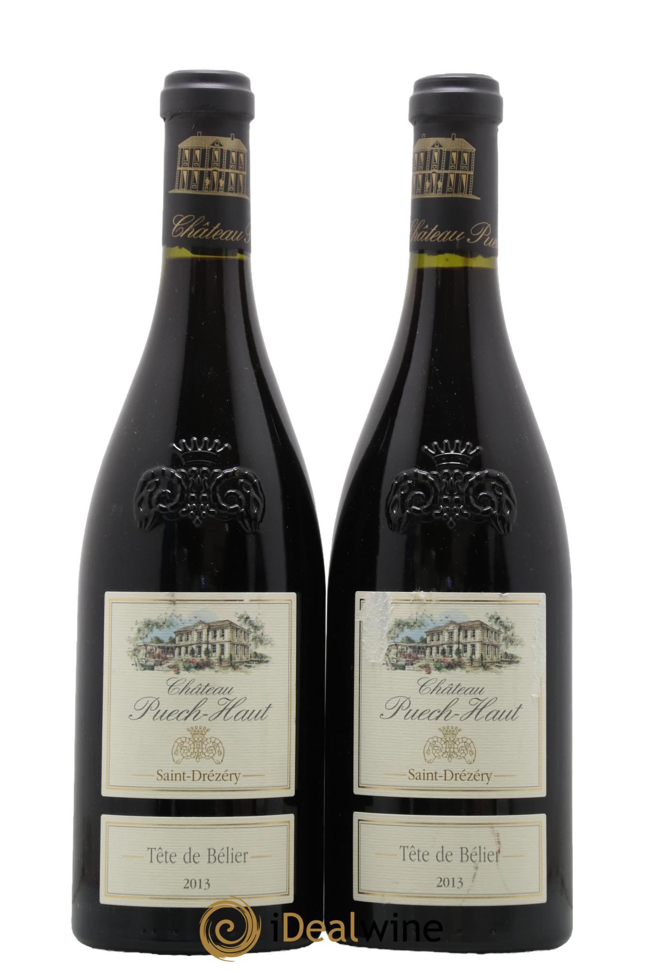 Languedoc Château Puech-Haut Tête de Bélier Gérard Bru 2013 - Lot de 2 bouteilles - 0