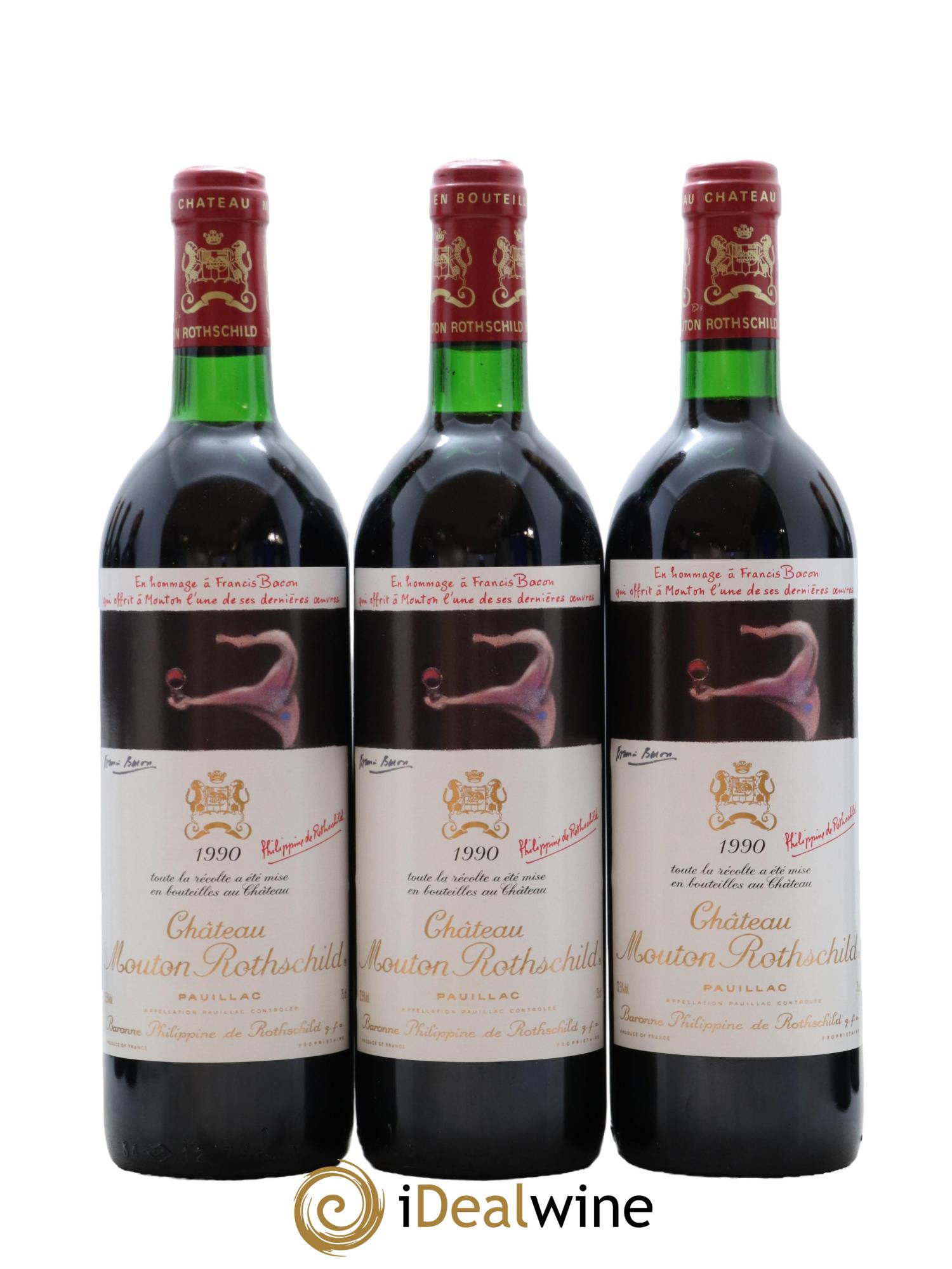 Château Mouton Rothschild 1er Grand Cru Classé 1990 - Lot of 12 bottles - 3