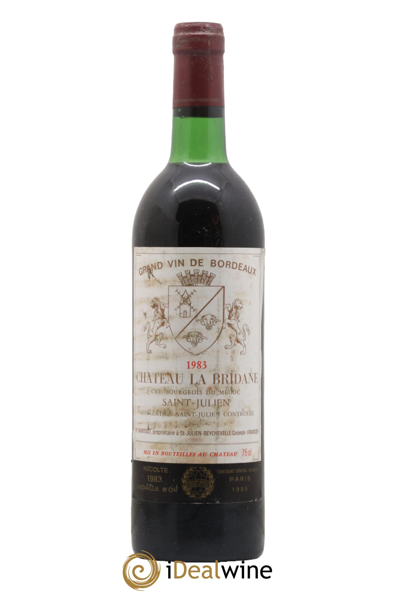 Château la Bridane Cru Bourgeois 1983 - Lot de 1 bouteille - 0