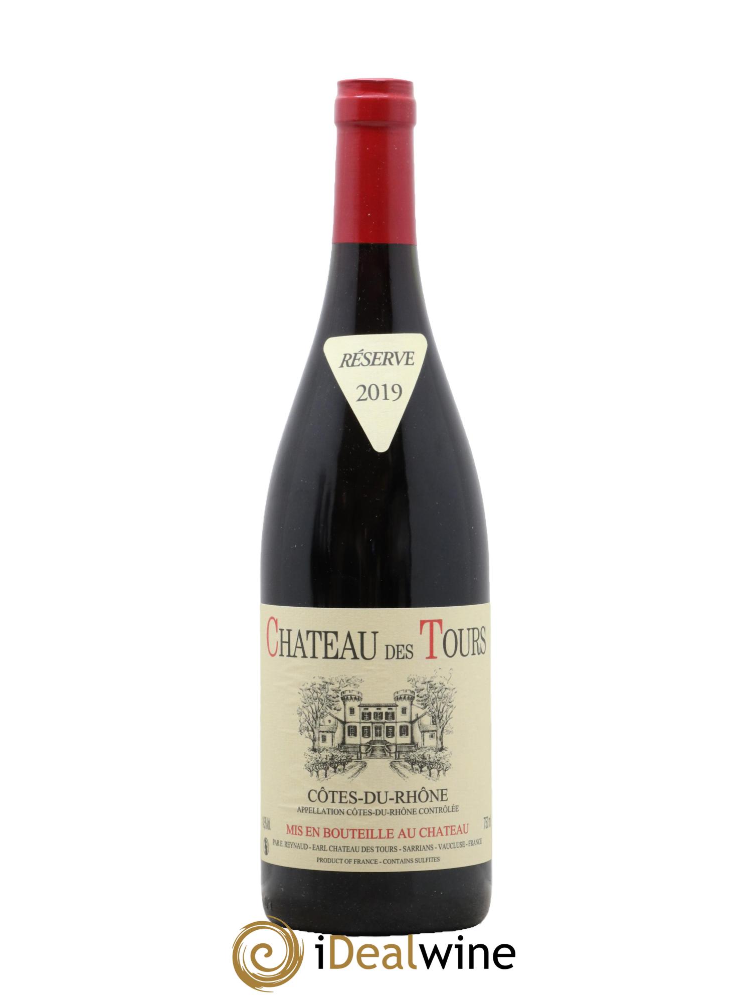 Côtes du Rhône Château des Tours Emmanuel Reynaud 2019 - Lot de 1 bouteille - 0