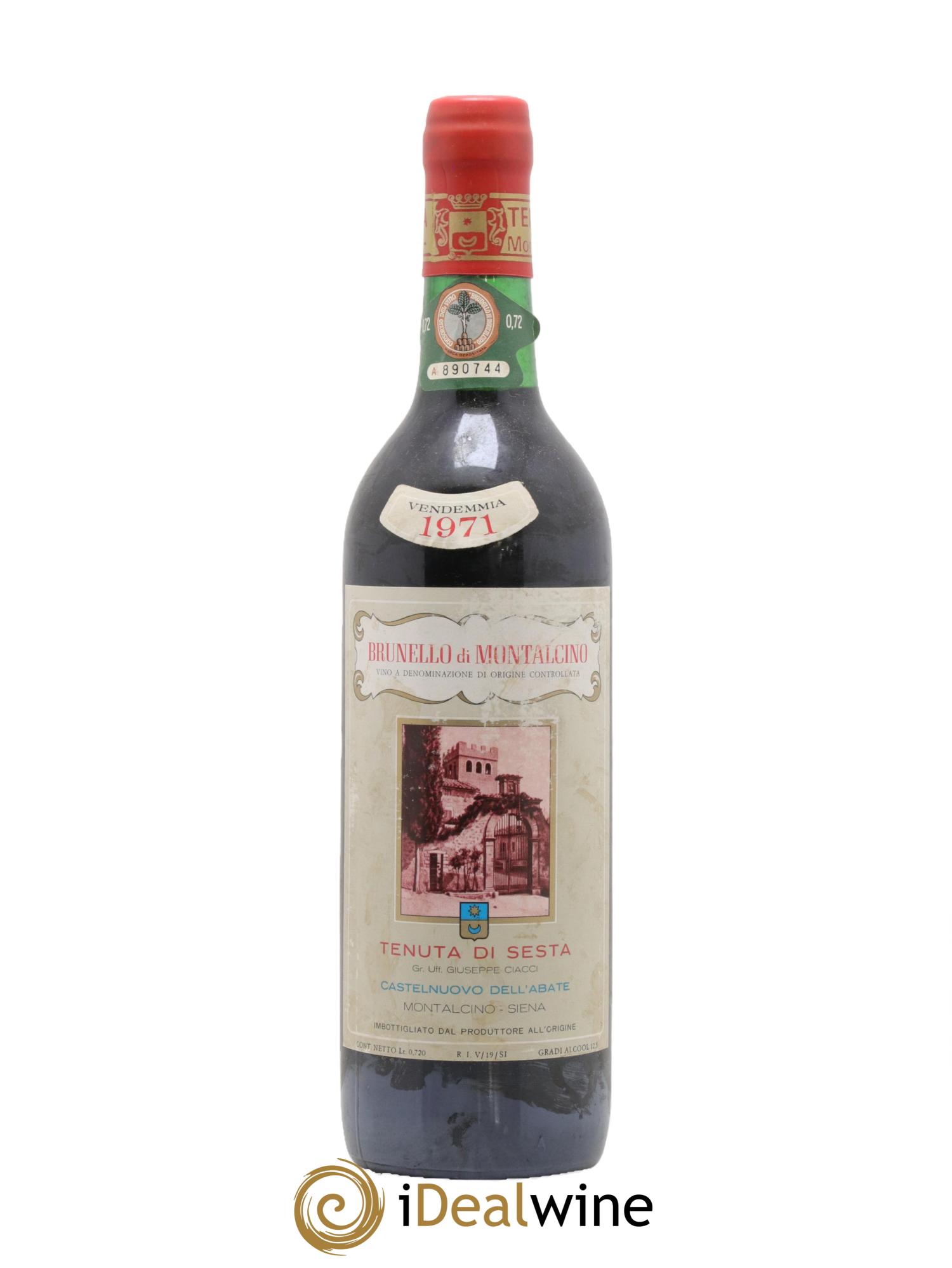 Brunello di Montalcino DOCG Tenuta di Sesta 1971 - Lotto di 1 bottiglia - 0