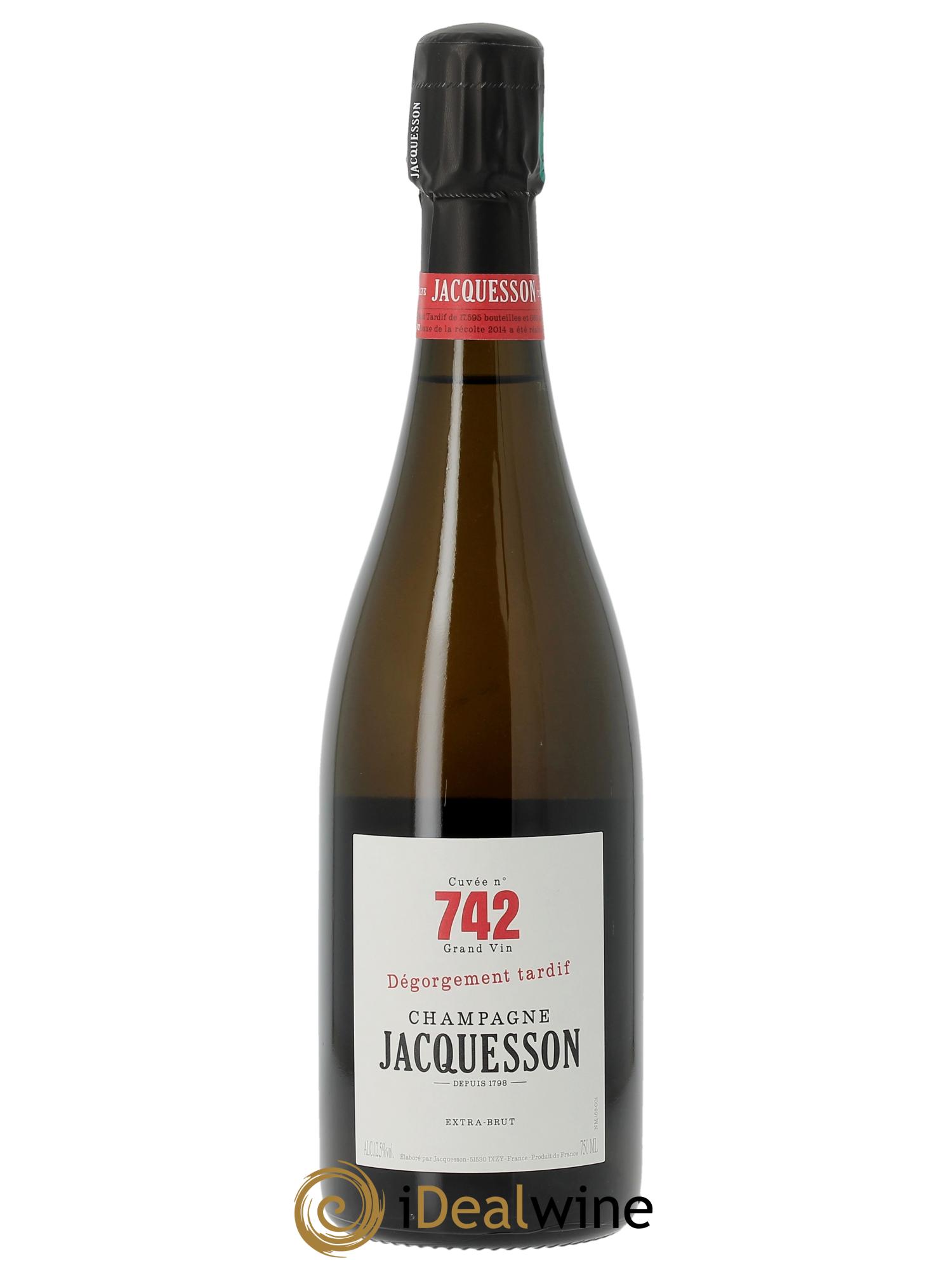 Cuvée 742 Dégorgement Tardif Extra-Brut Jacquesson  - Lot de 1 bouteille - 0