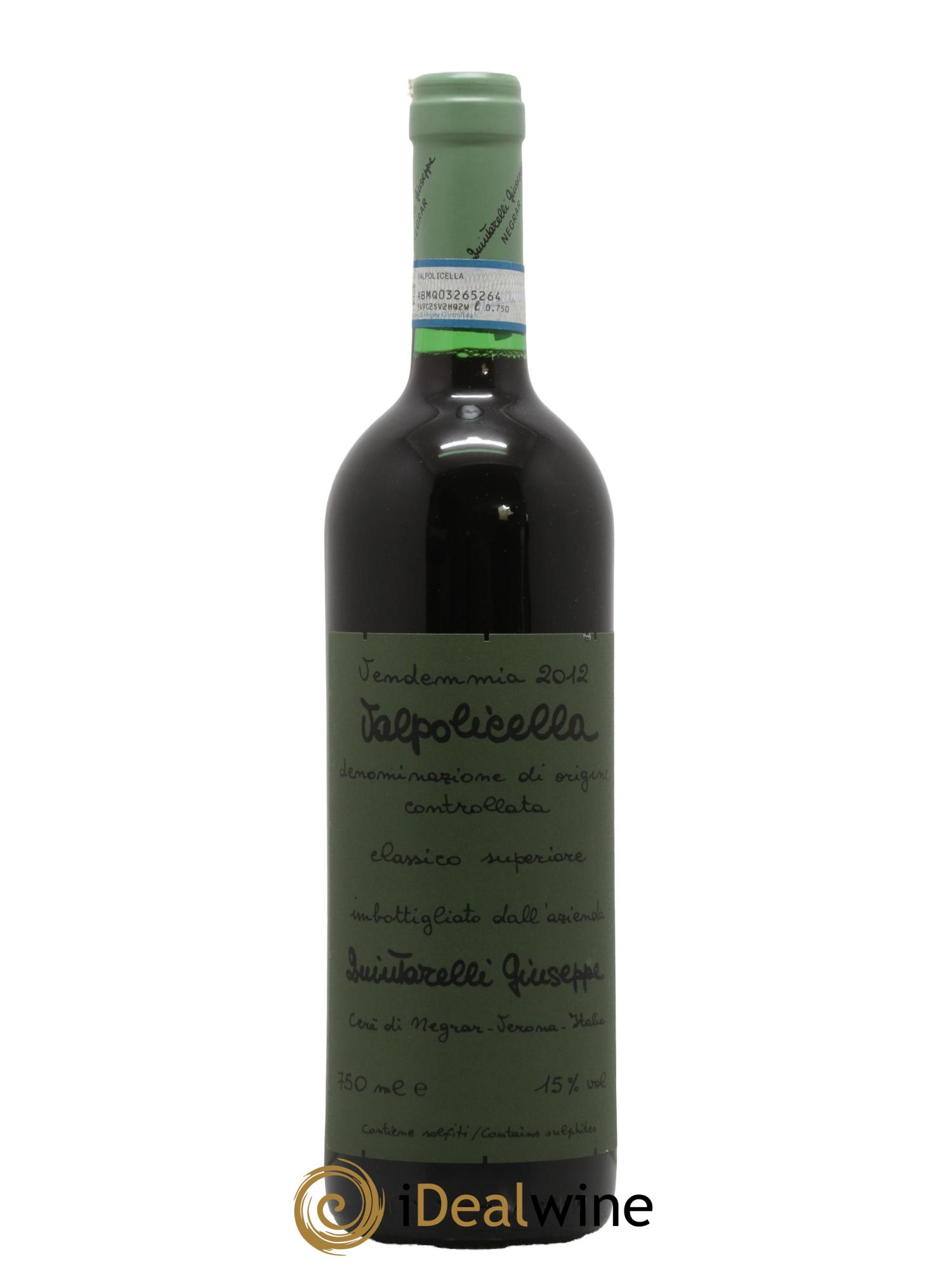 Valpolicella Classico Superiore Giuseppe Quintarelli 2012 - Lot de 1 bouteille - 0