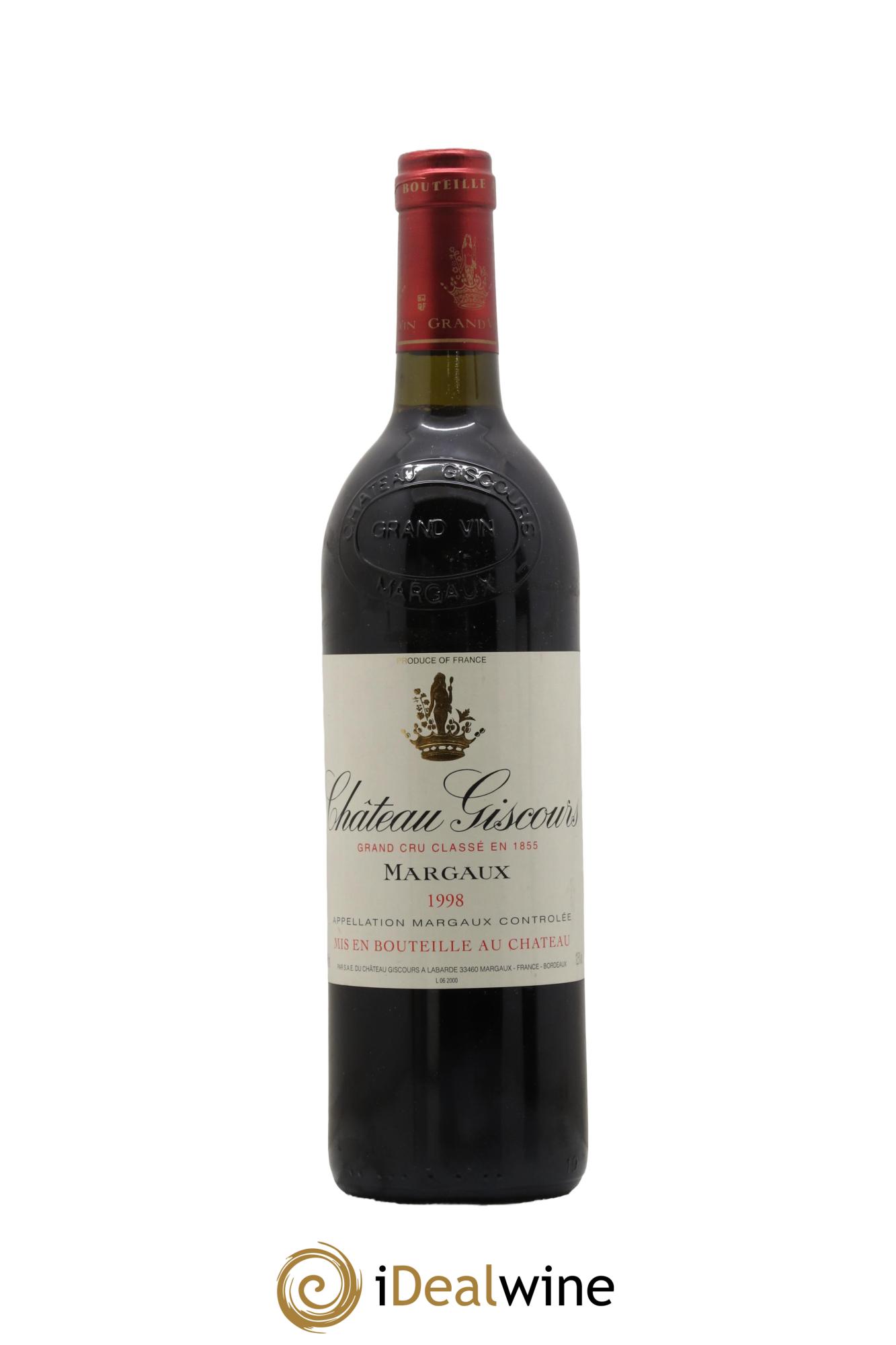 Château Giscours 3ème Grand Cru Classé  1998 - Lot de 1 bouteille - 0