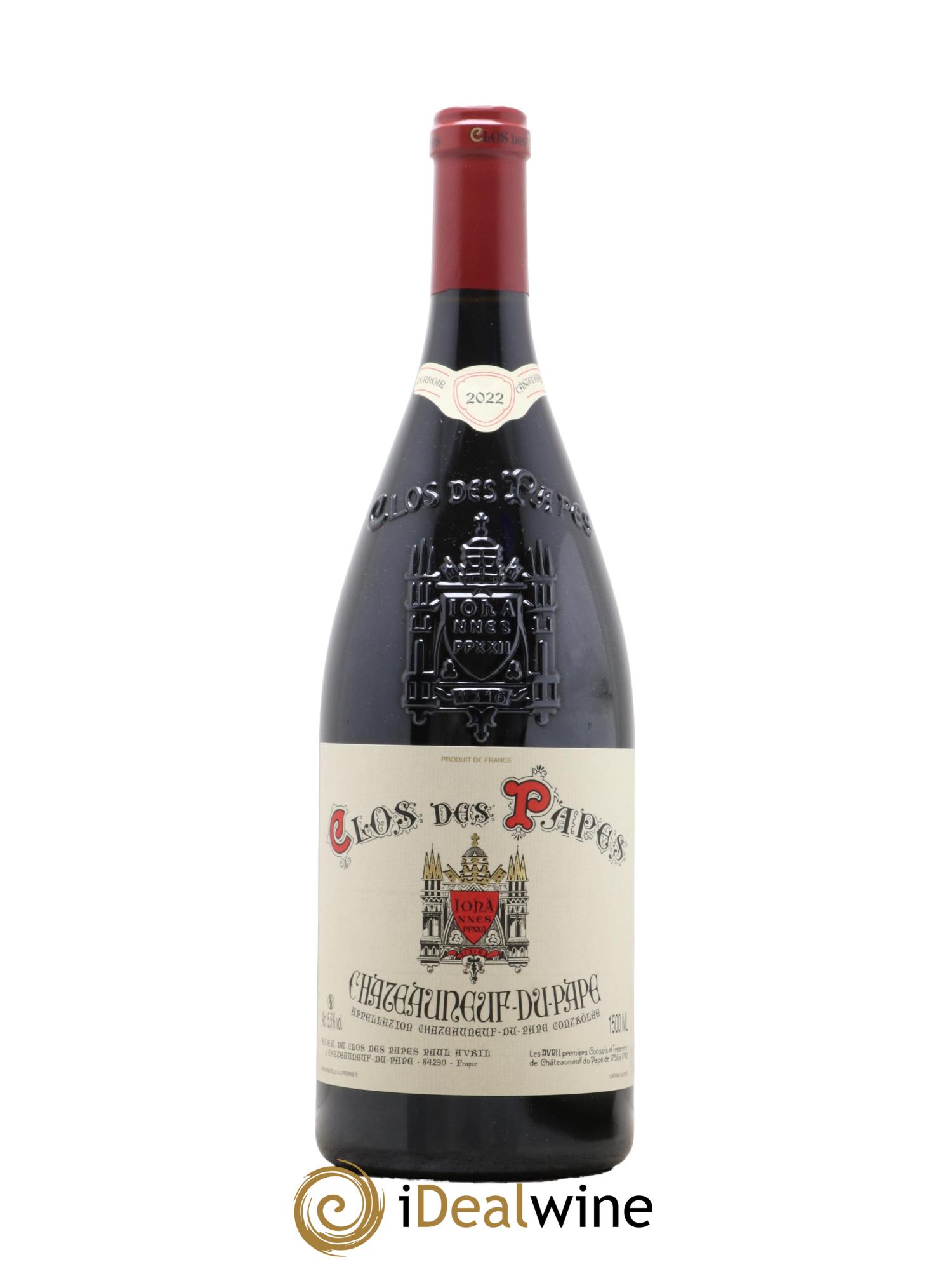 Châteauneuf-du-Pape Clos des Papes - Paul Avril 2022 - Posten von 1 Magnum - 0