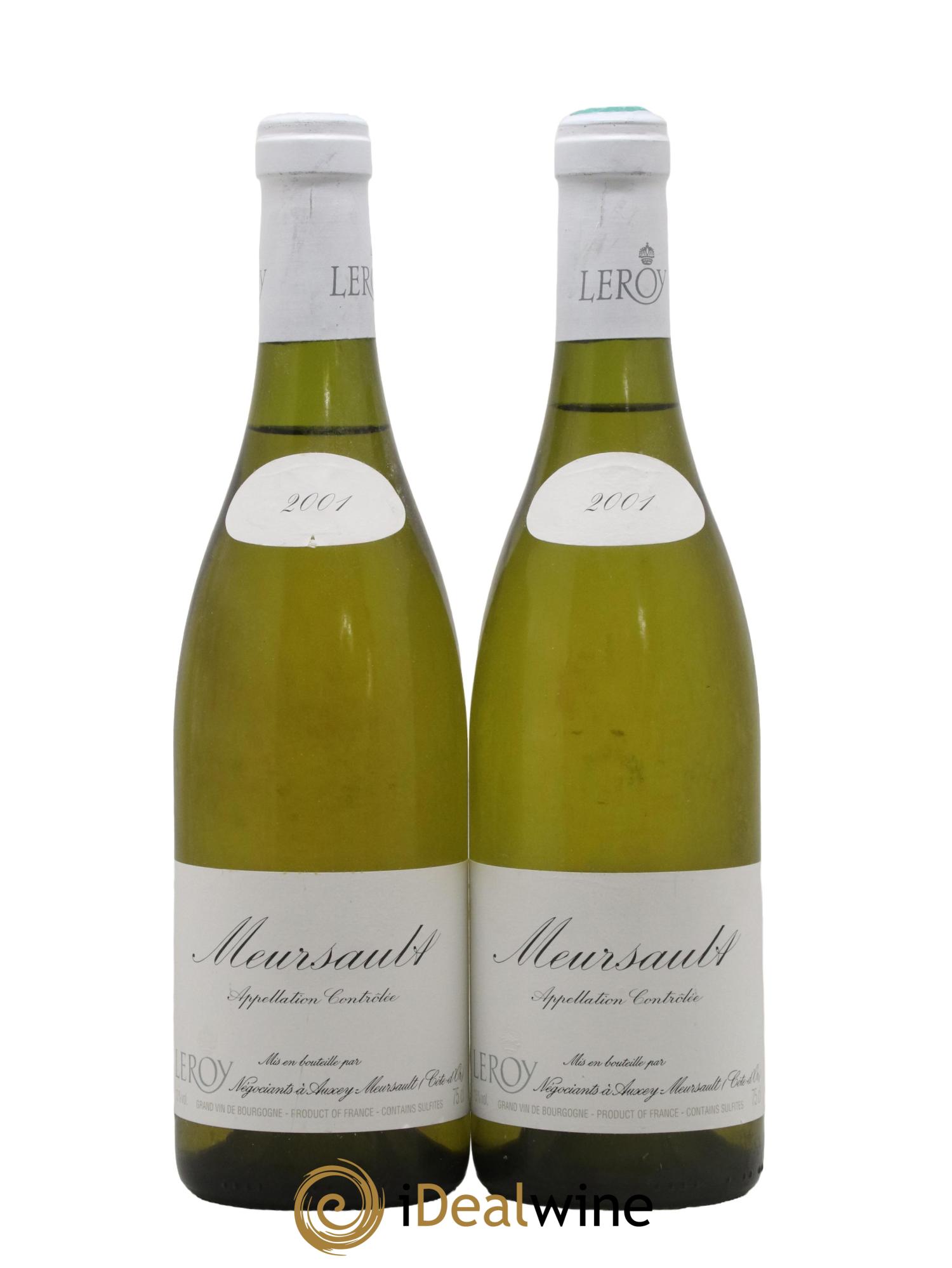 Meursault Leroy SA 2001 - Lot de 2 bouteilles - 0