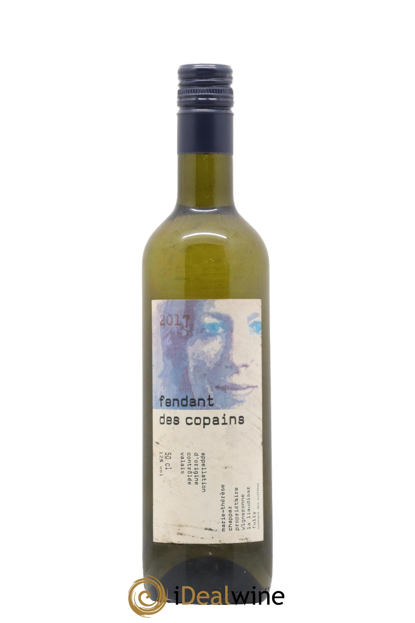 Valais  Fendant Des Copains Chappaz 2017 - Lot de 1 format 50cl - 0