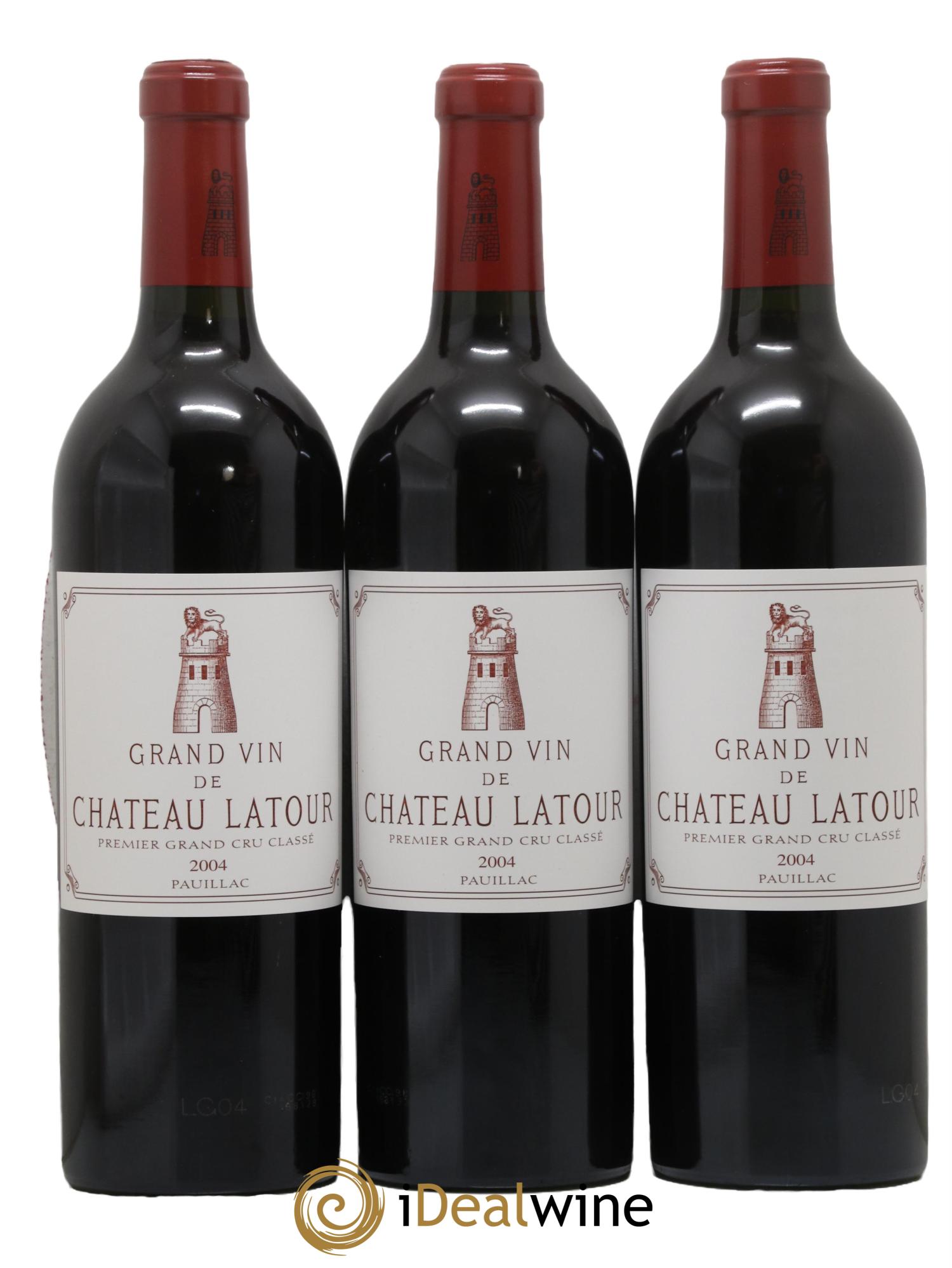 Château Latour 1er Grand Cru Classé 2004 - Lotto di 3 bottiglie - 0