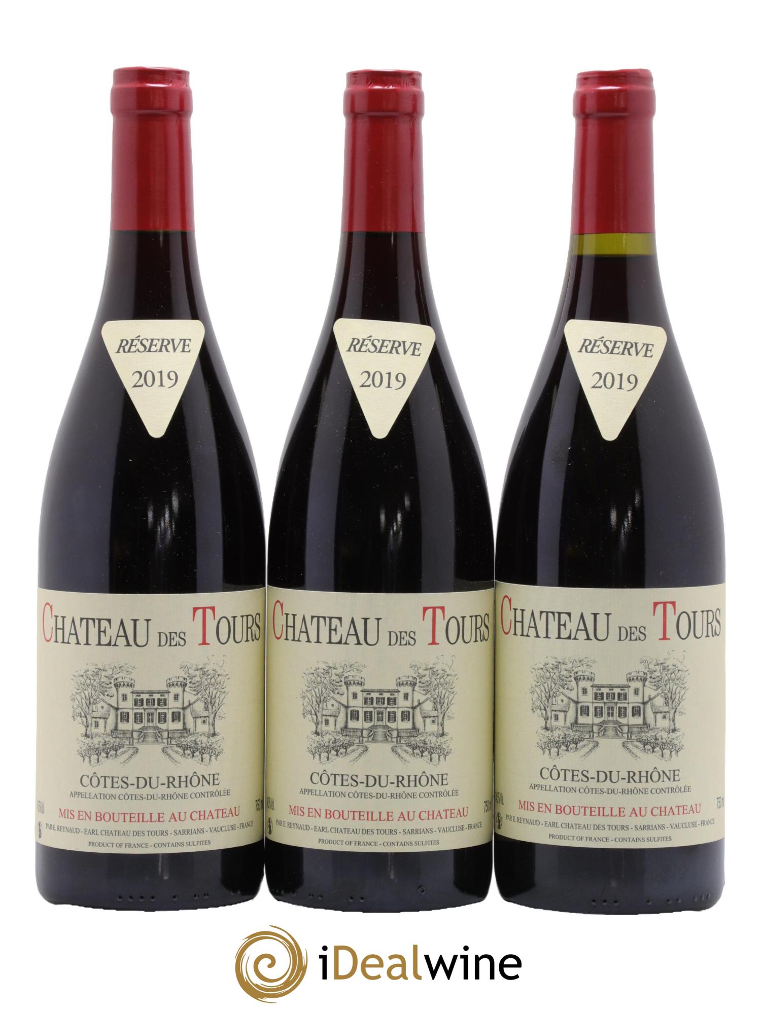 Côtes du Rhône Château des Tours Emmanuel Reynaud 2019 - Posten von 3 Flaschen - 0