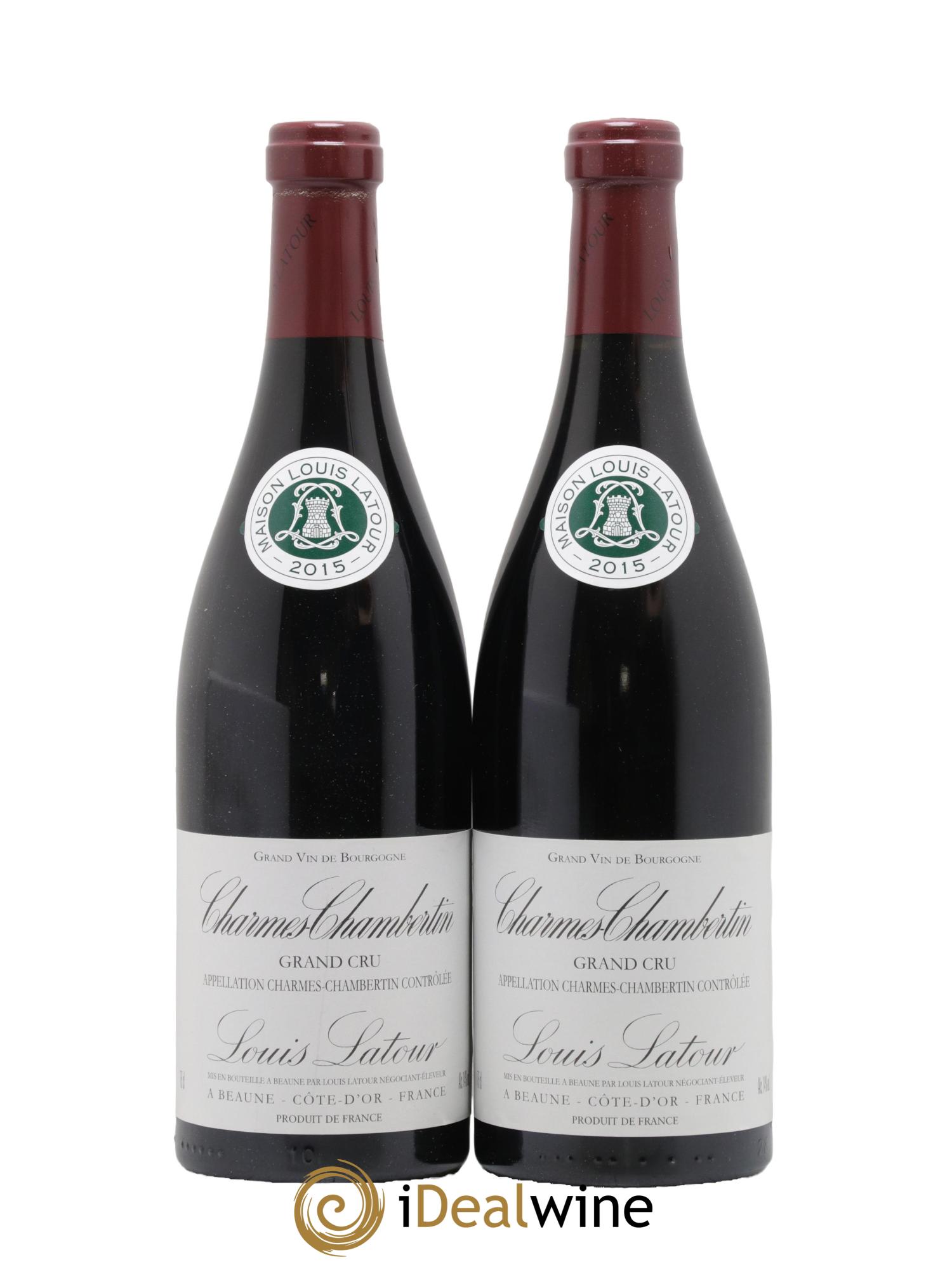 Charmes-Chambertin Grand Cru Louis Latour 2015 - Lot de 2 bouteilles - 0