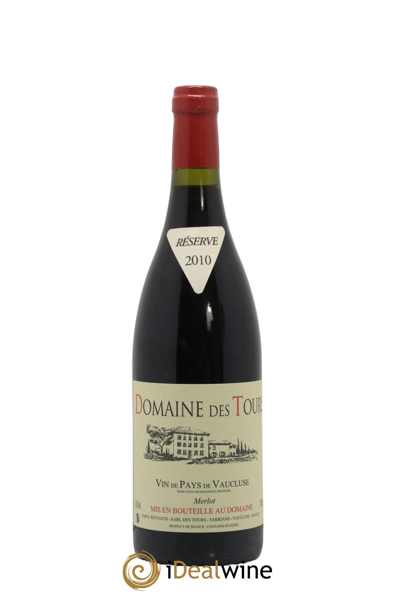 IGP Pays du Vaucluse (Vin de Pays du Vaucluse) Merlot - Domaine des Tours Emmanuel Reynaud