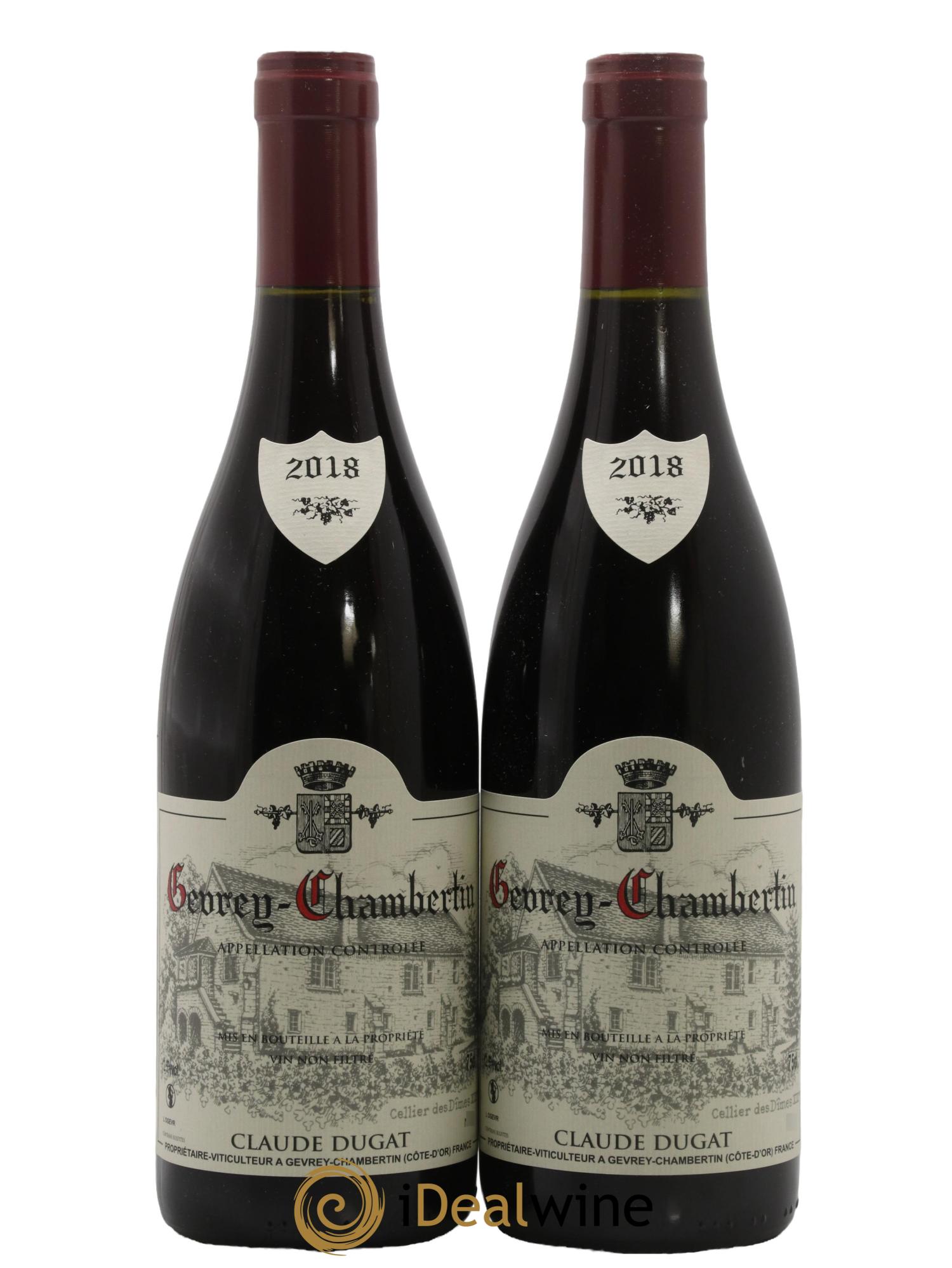 Gevrey-Chambertin Claude Dugat 2018 - Lot de 2 bouteilles - 0