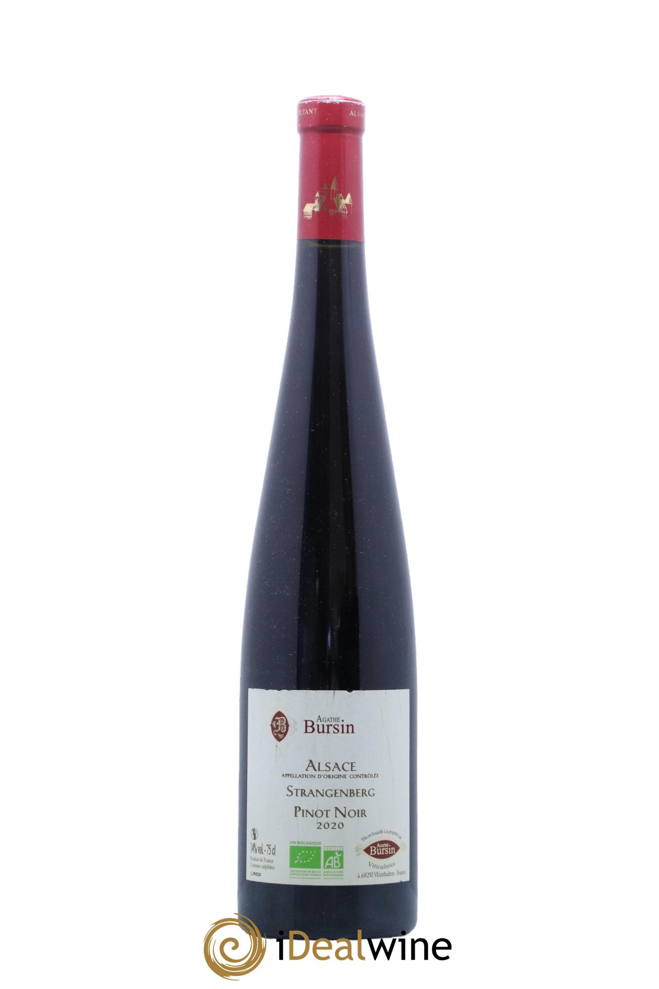 Alsace Pinot Noir Strangenberg Agathe Bursin 2020 - Lot of 1 bottle - 0