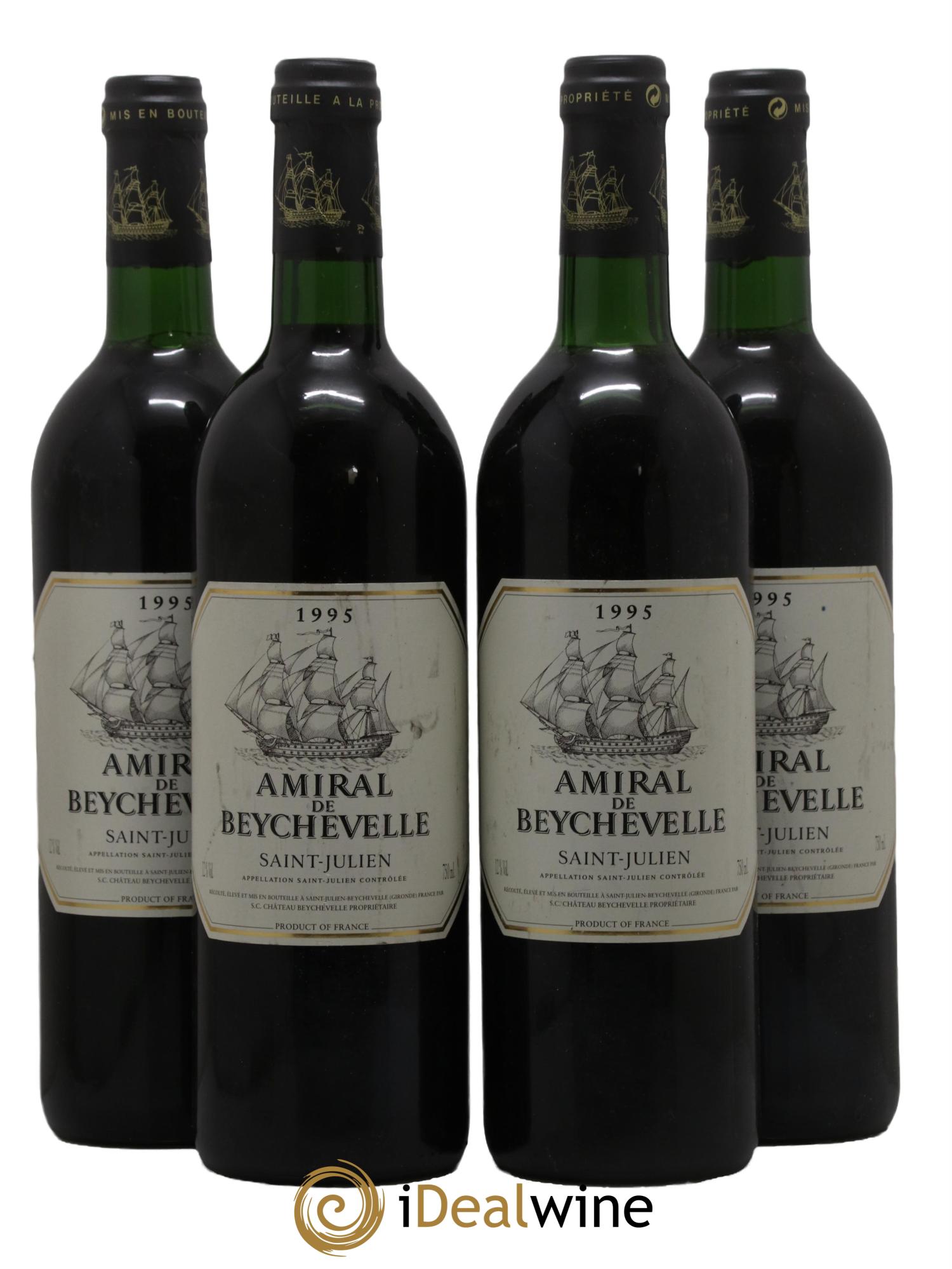 Amiral de Beychevelle Second Vin 1995 - Posten von 4 Flaschen - 0