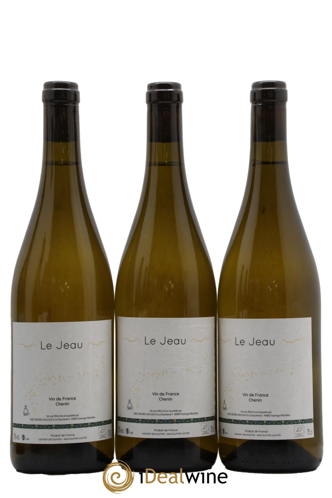 Vin de France Le Jeau Chenin Domaine Julien Delrieu 2021 - Lot de 3 bouteilles - 0