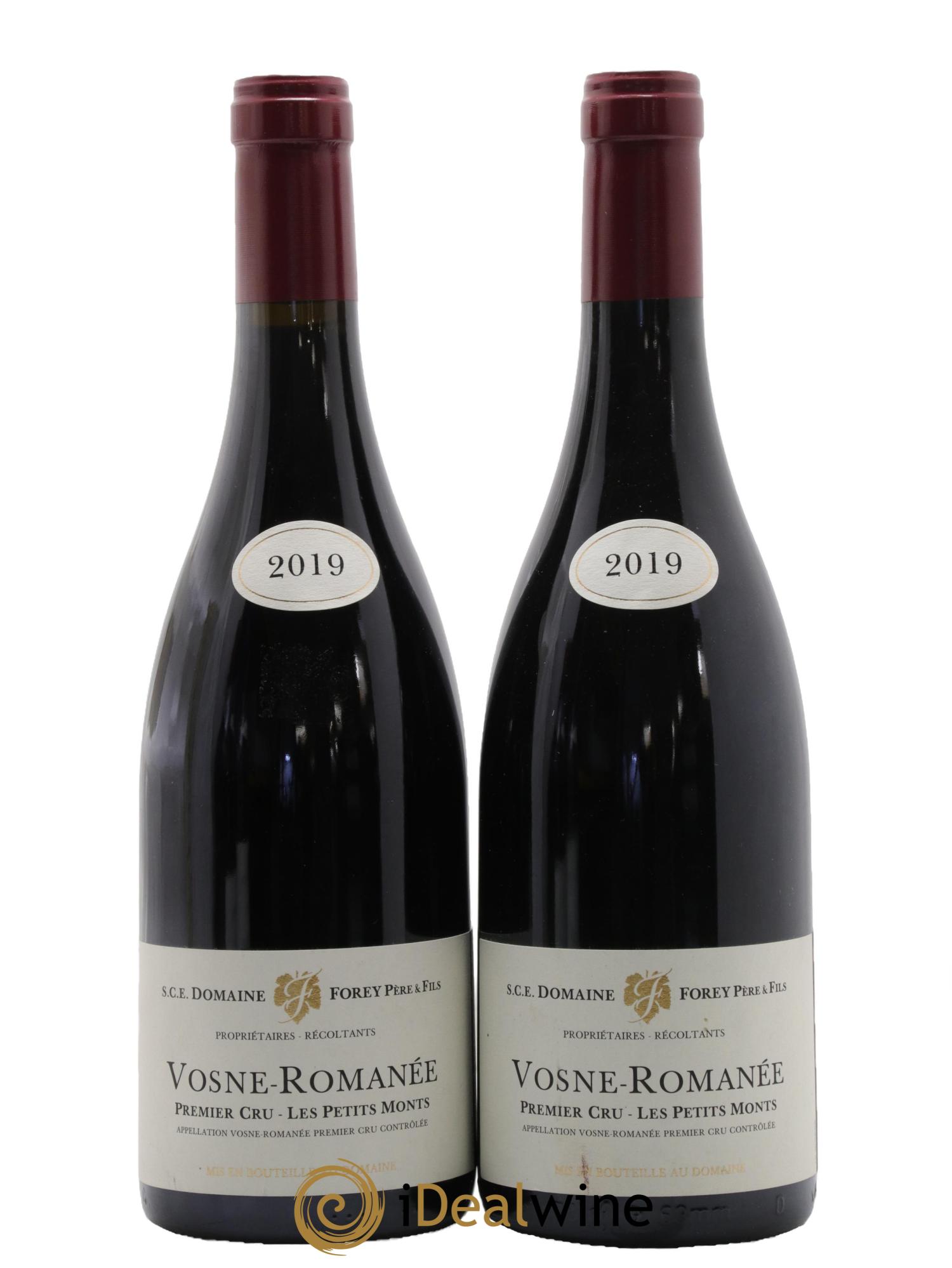 Vosne-Romanée 1er Cru Les Petits Monts Forey Père et Fils (Domaine) 2019 - Lot de 2 bouteilles - 0