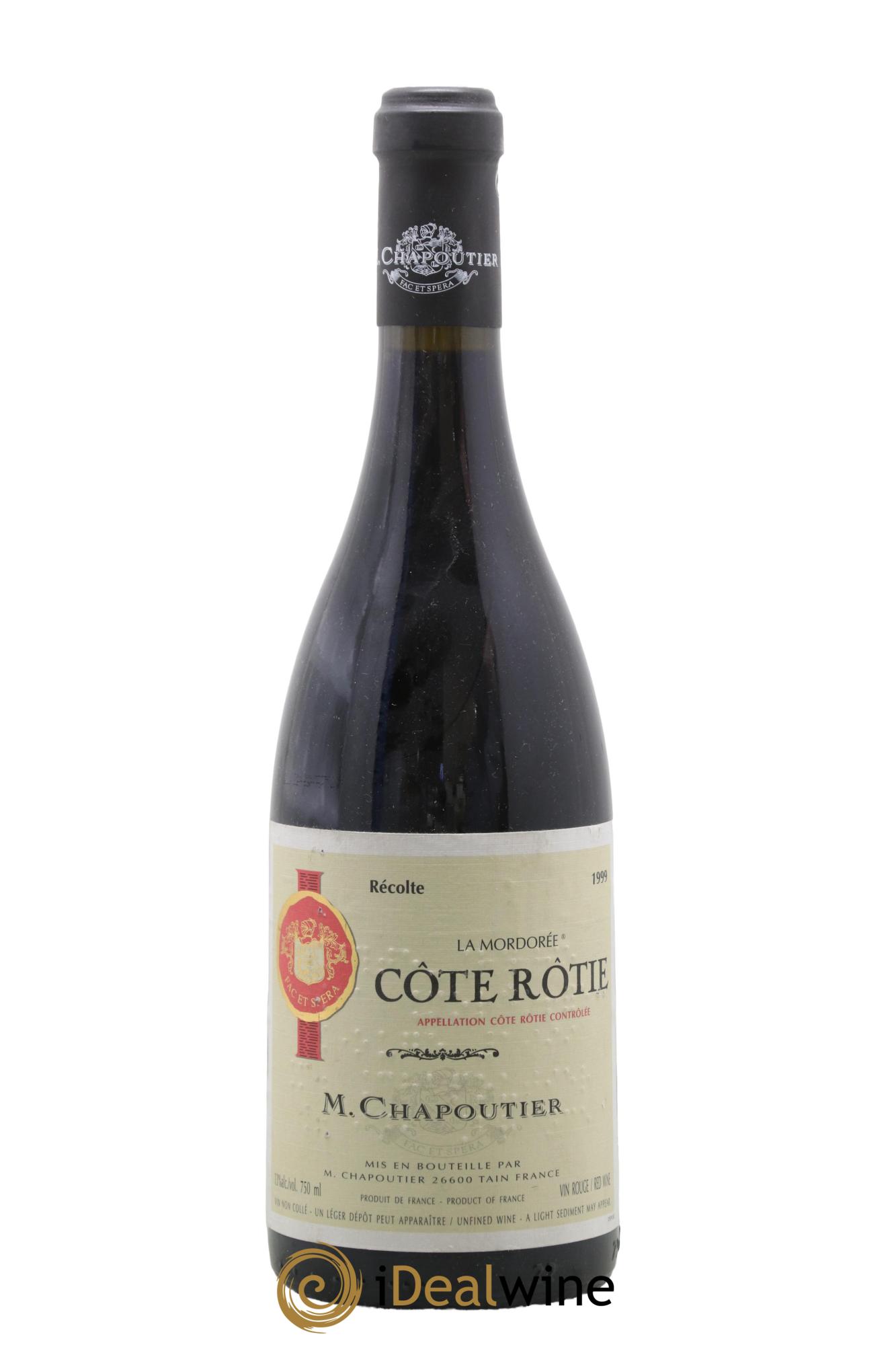 Côte-Rôtie La Mordorée Chapoutier 1999 - Lotto di 1 bottiglia - 0