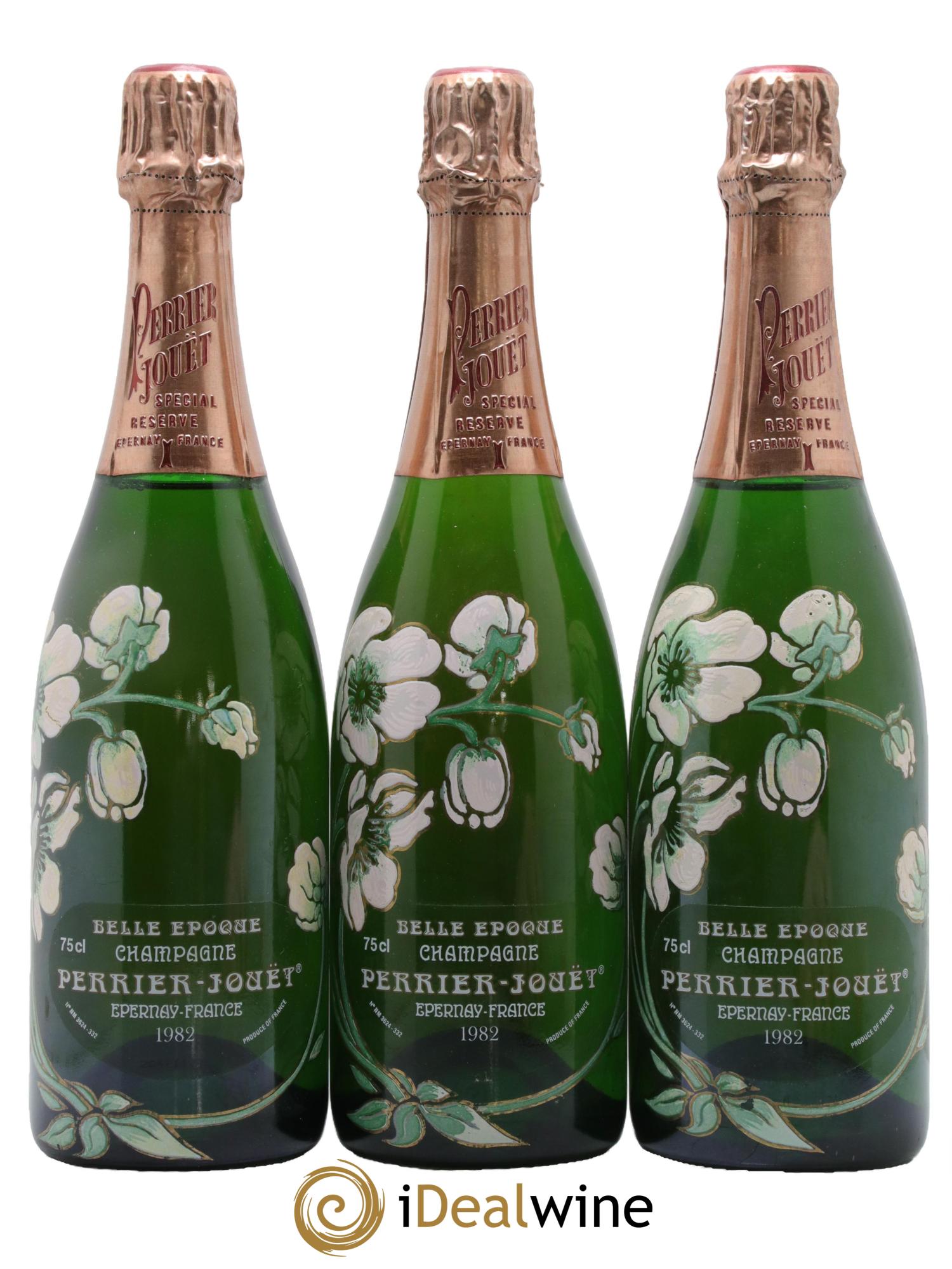 Cuvée Belle Epoque Perrier-Jouët 1982 - Lot of 3 bottles - 0