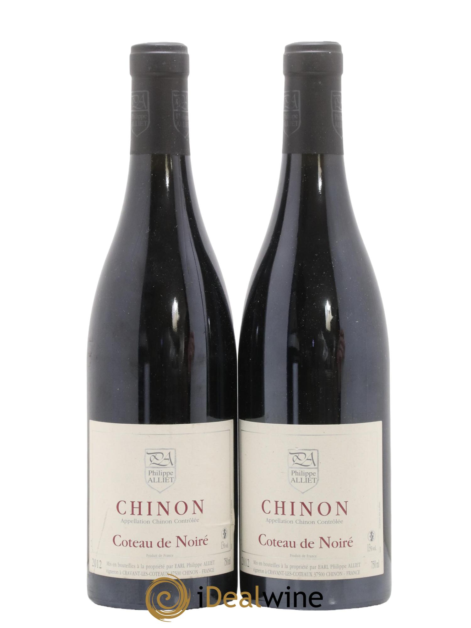 Chinon Coteau de Noiré Philippe Alliet 2012 - Lot de 2 bouteilles - 0