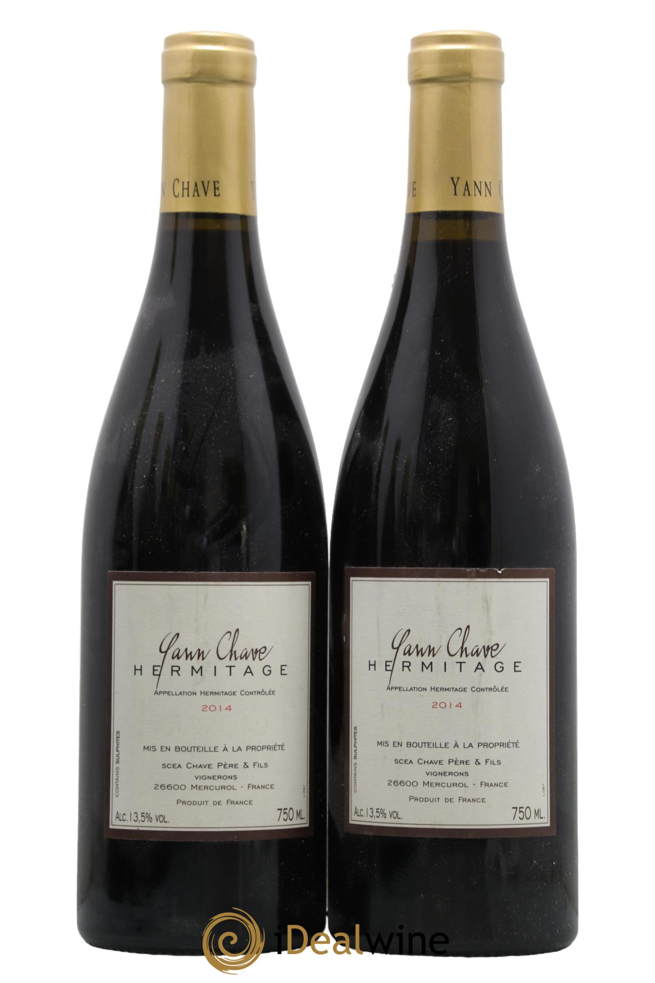 Hermitage Yann Chave 2014 - Lot de 2 bouteilles - 0