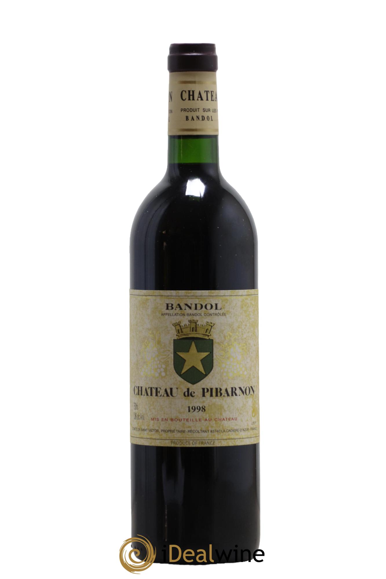 Bandol Château de Pibarnon Comte de Saint-Victor 1998 - Lot de 1 bouteille - 0