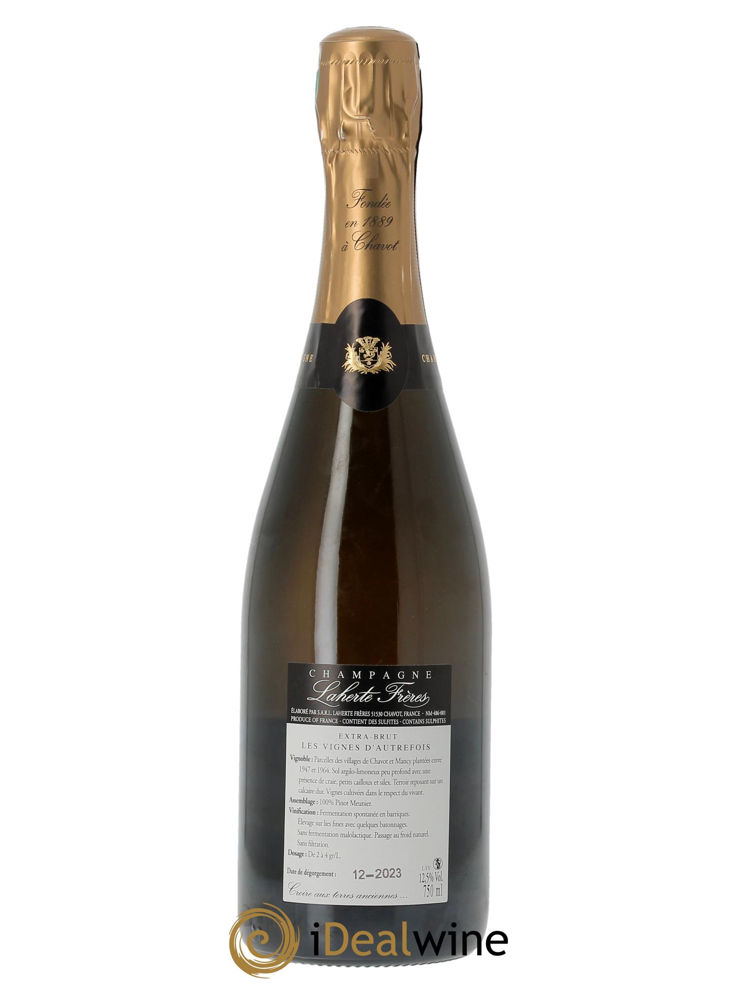 Les Vignes d'Autrefois Extra brut  Laherte Frères 2020 - Lotto di 1 bottiglia - 1