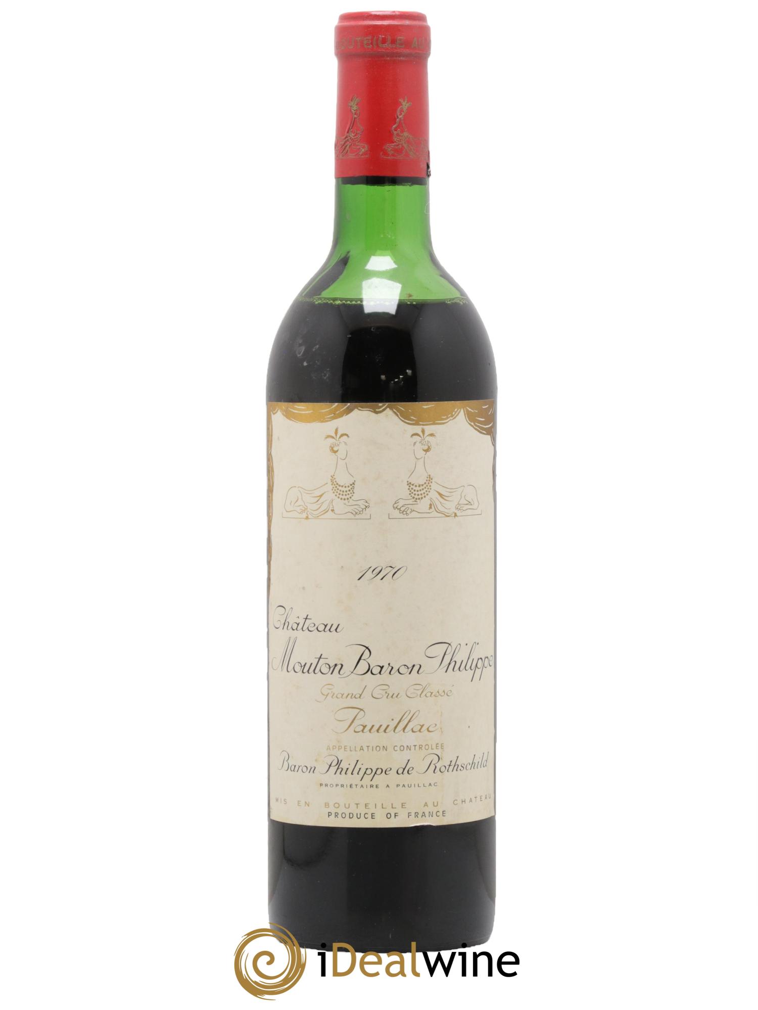 Château d' Armailhac - Mouton Baron(ne) Philippe 5ème Grand Cru Classé 1970 - Lot of 1 bottle - 0