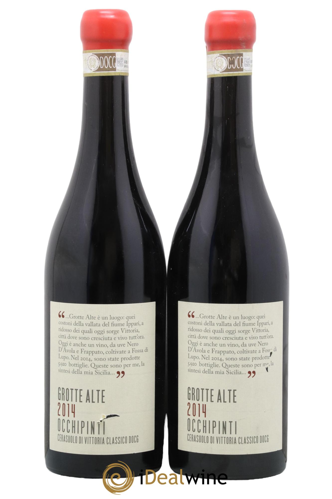 Cerasuolo di Vittoria Classico DOCG Grotte Alte Azienda Agricola Arianna Occhipinti 2014 - Lot de 2 bouteilles - 0