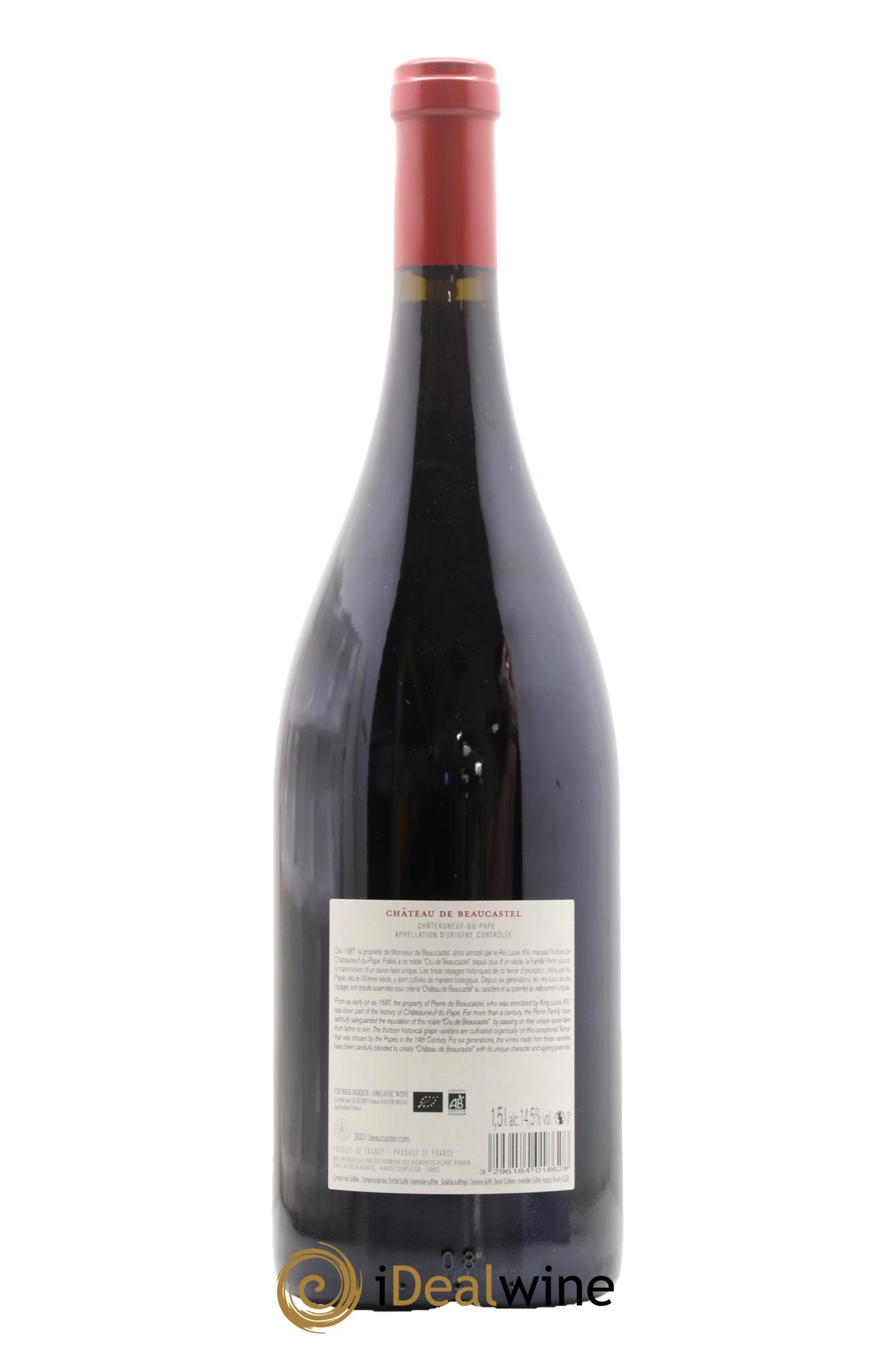 Châteauneuf-du-Pape Château de Beaucastel Famille Perrin  2021 - Lotto di 1 magnum - 1