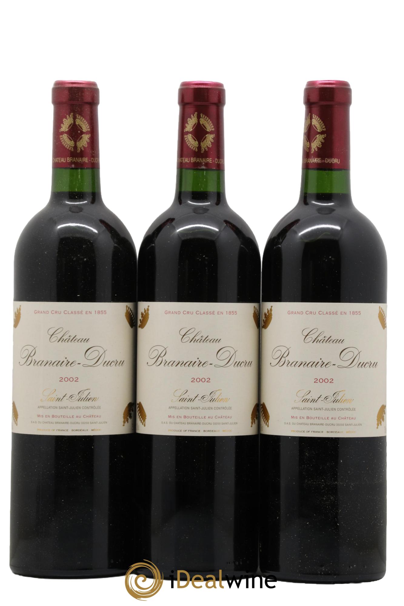 Château Branaire Ducru 4ème Grand Cru Classé 2002 - Lot de 12 bouteilles - 4